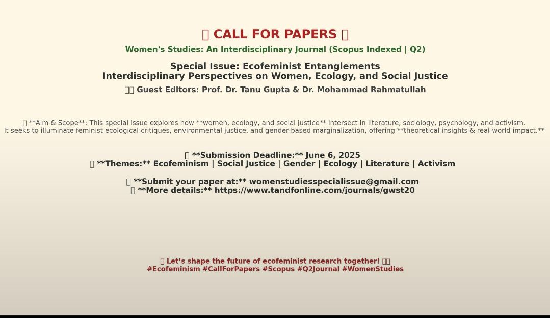 Rising - Call for Papers - Special Issue on Ecofeminism! *++ ★I am ...