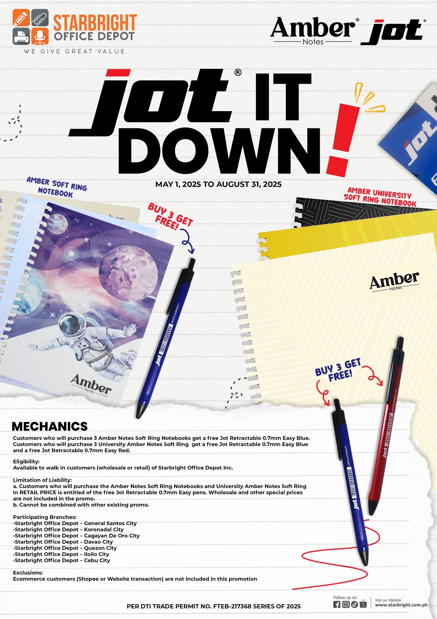 Starbright - Jot It Down and Score Freebies! Take notes your way and ...