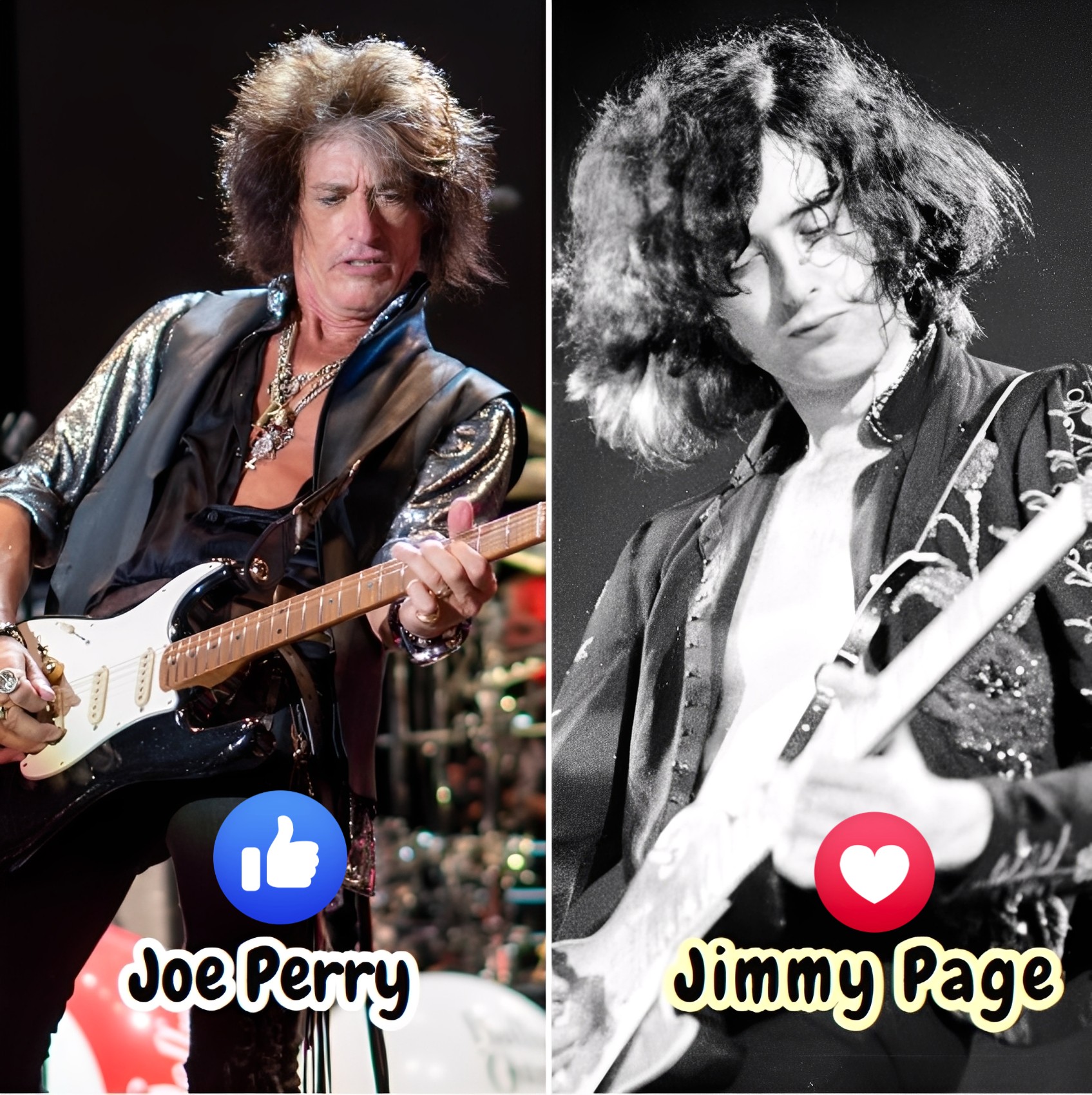 Jimmy Page and Joe Perry are two of the most iconic guitarists in 