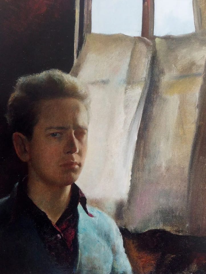 SELF PORTRAIT AT 18 , oil on canvas , 1938. Andrew Wyeth.