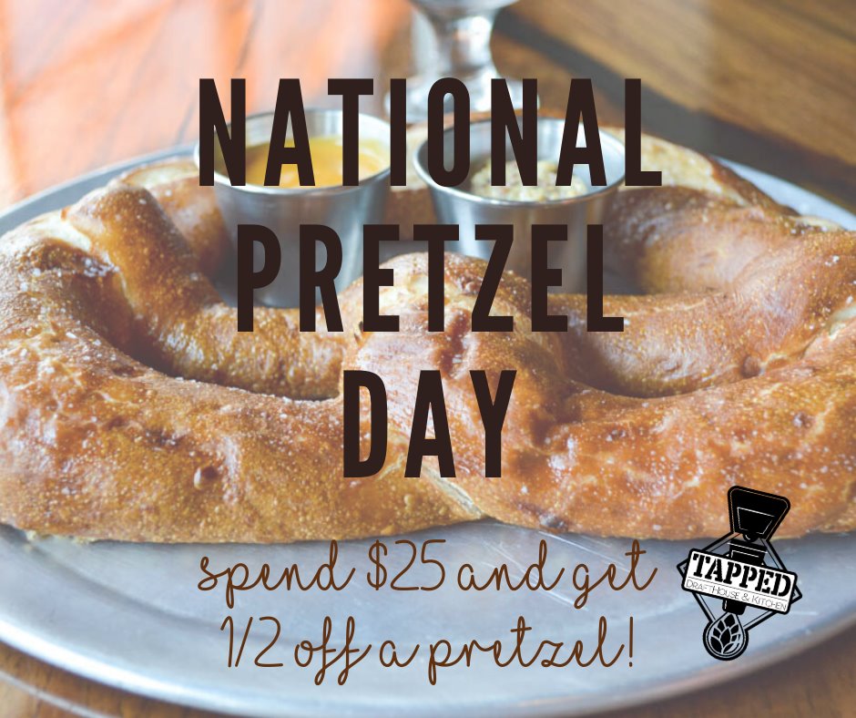 🥨 HAPPY... - Tapped DraftHouse & Kitchen - Spring, TX