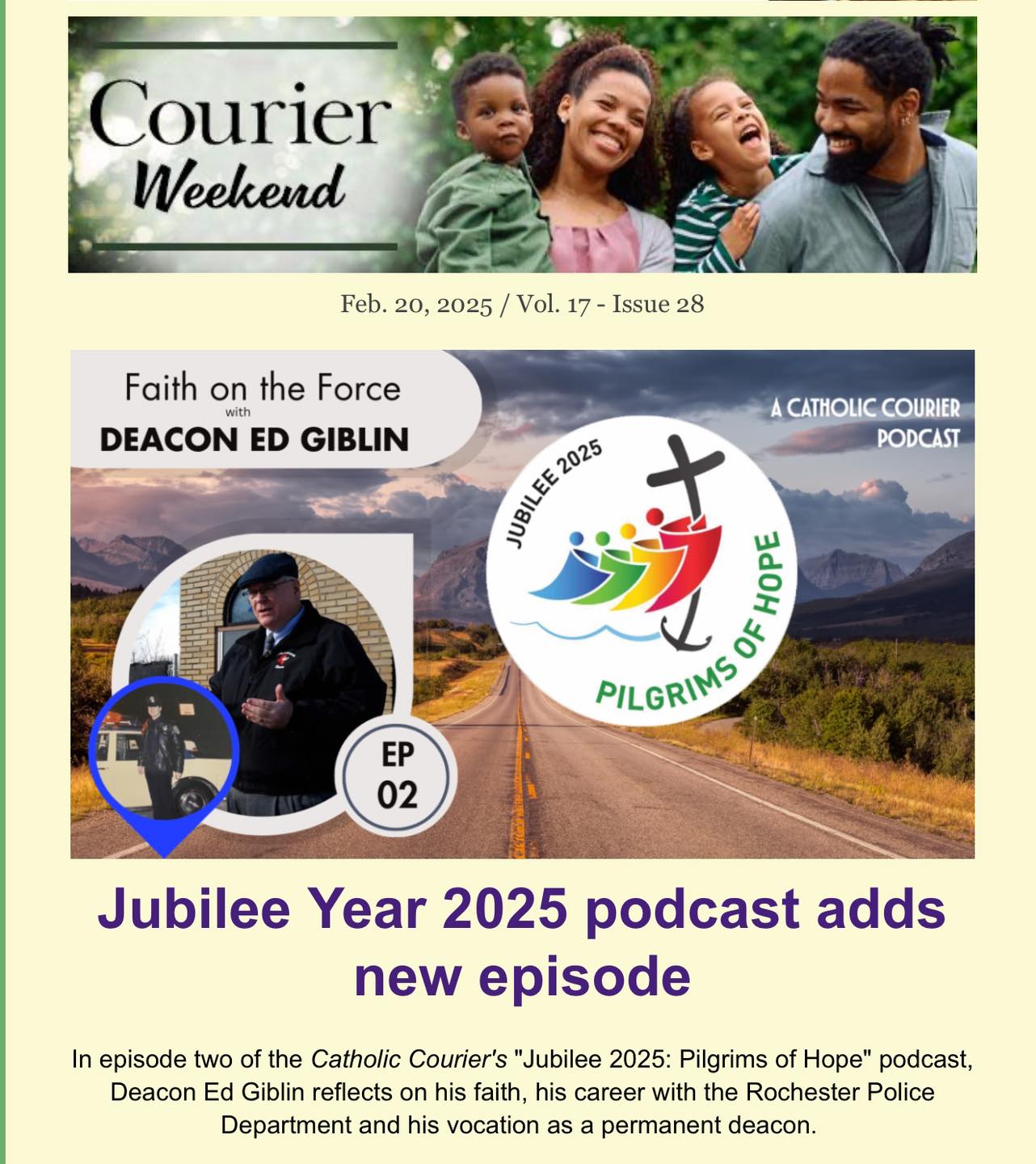 Our - JUBILEE 2025 PODCAST: Deacon Ed Giblin served 13 years at Holy ...