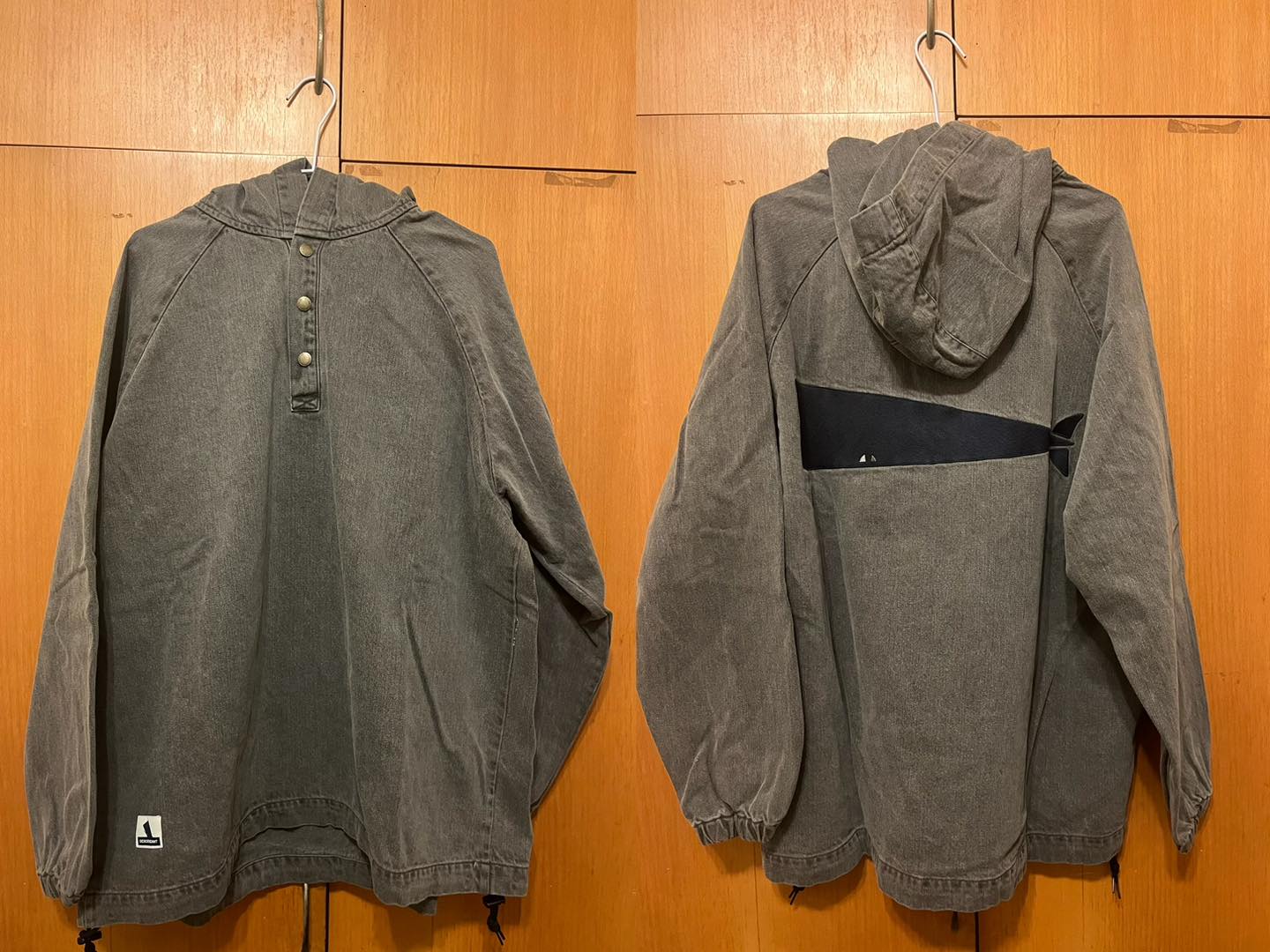 DESCENDANT 24SS MOLE HOODED LS SHIRT PIGMENT DYE 大鯨魚水洗帽Tee 
