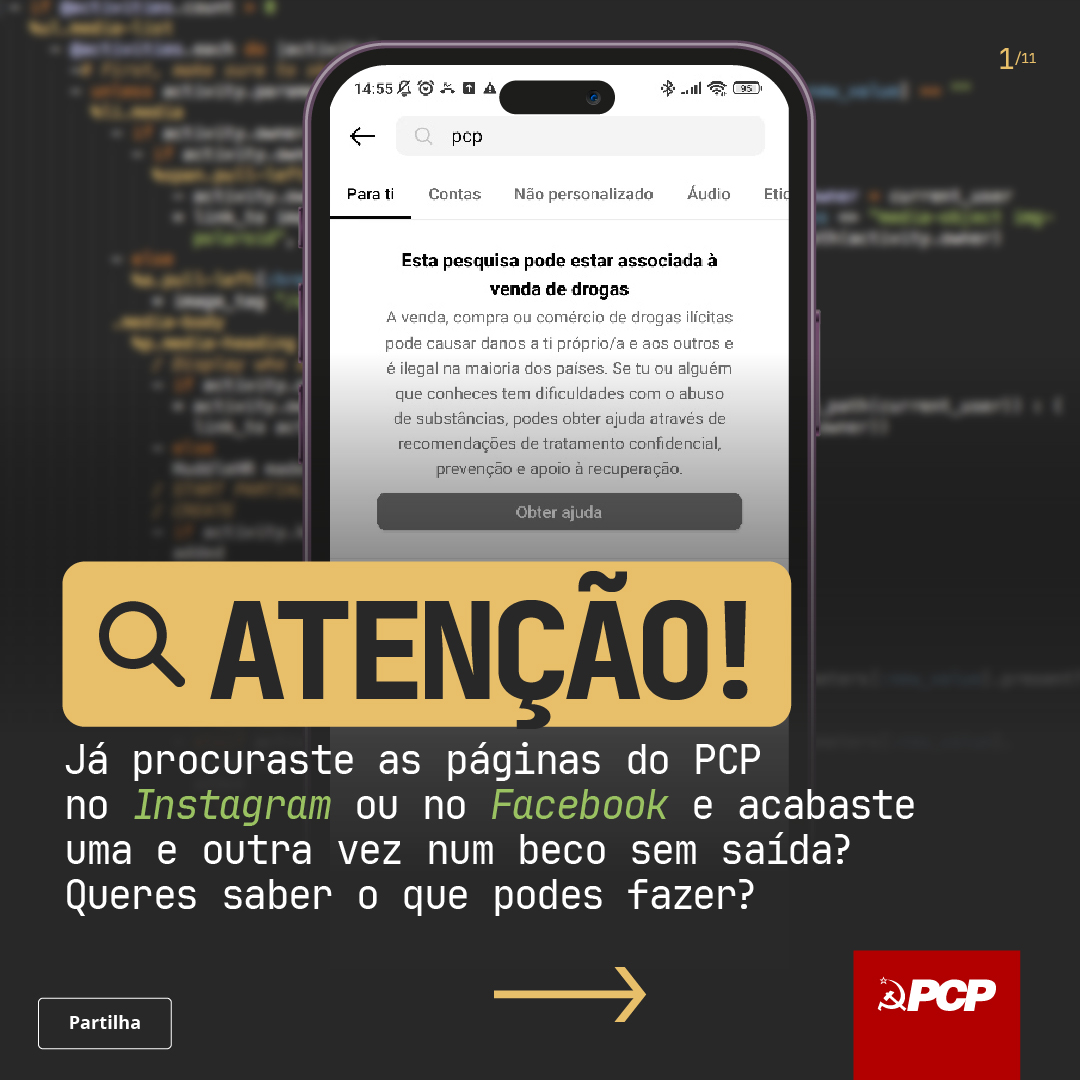 🚨 Há largos meses que... - PCP - Partido Comunista Português | Facebook