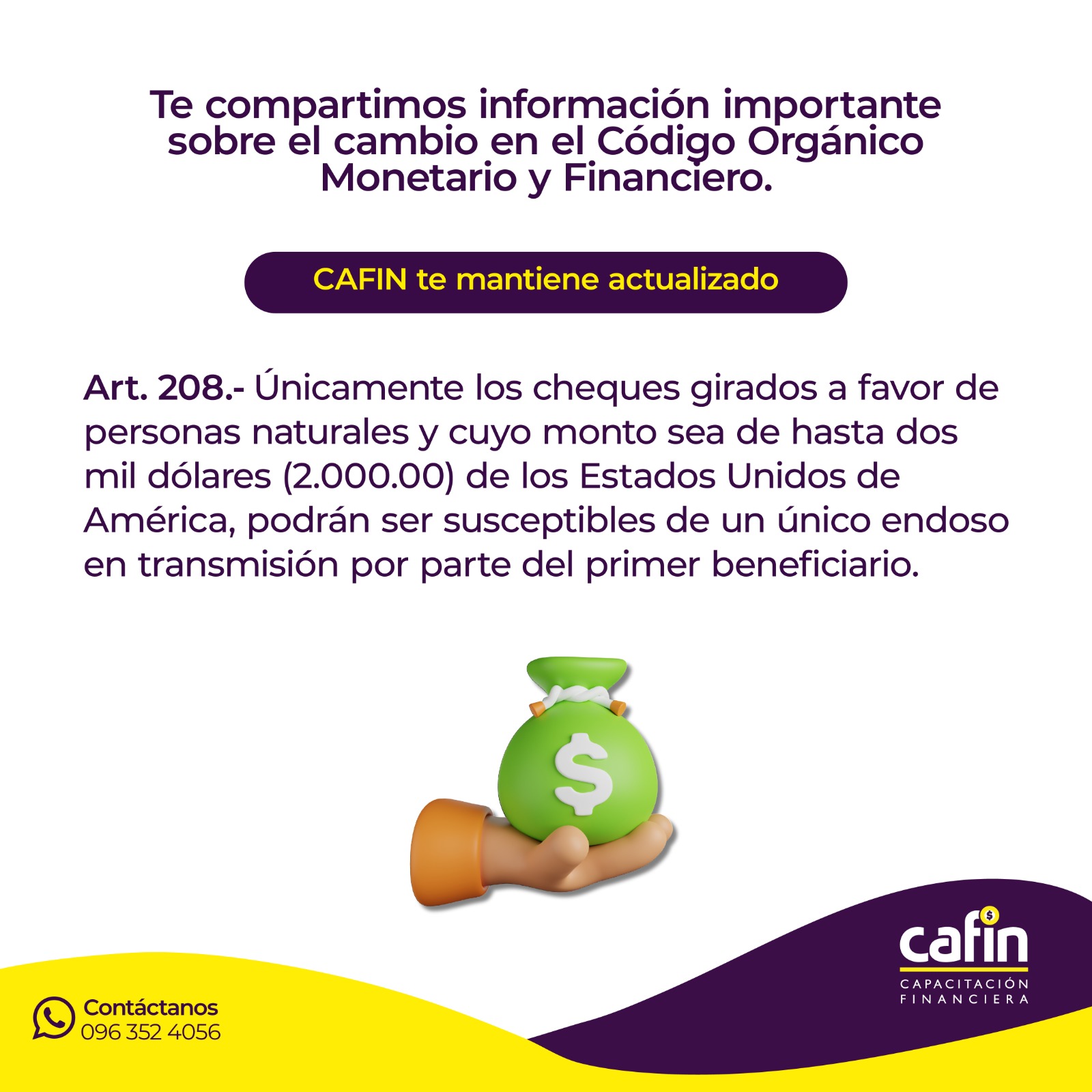 📢 ¡Actualización... - CAFIN - Capacitación Financiera