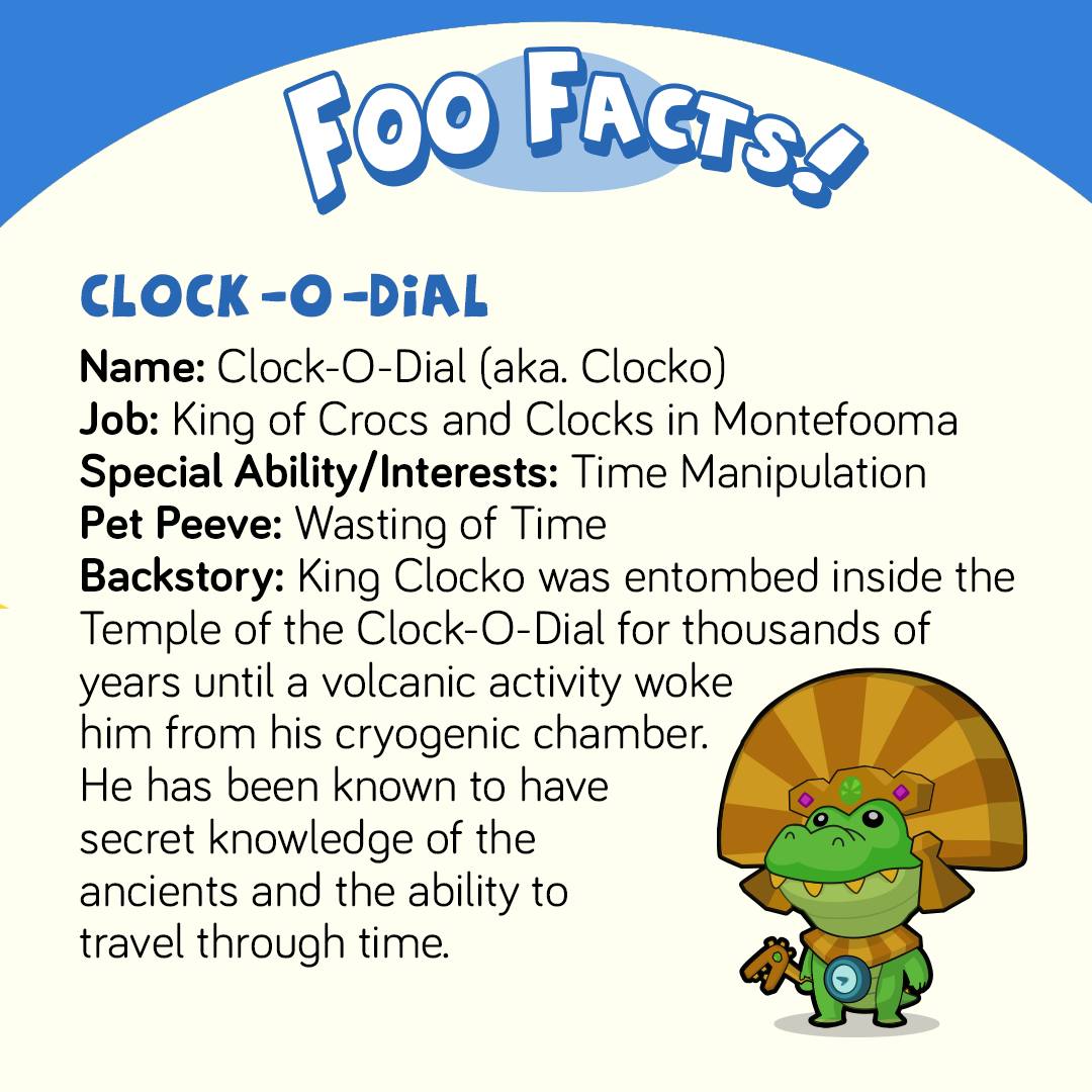 CodeSpark - More Foo Facts! This time we learn about King Clock-O-Dial ...