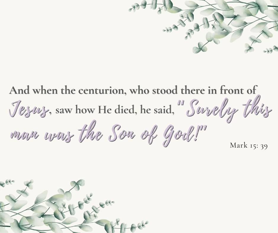 NorthRidge - In the moment of Jesus’ greatest suffering, even a Roman ...