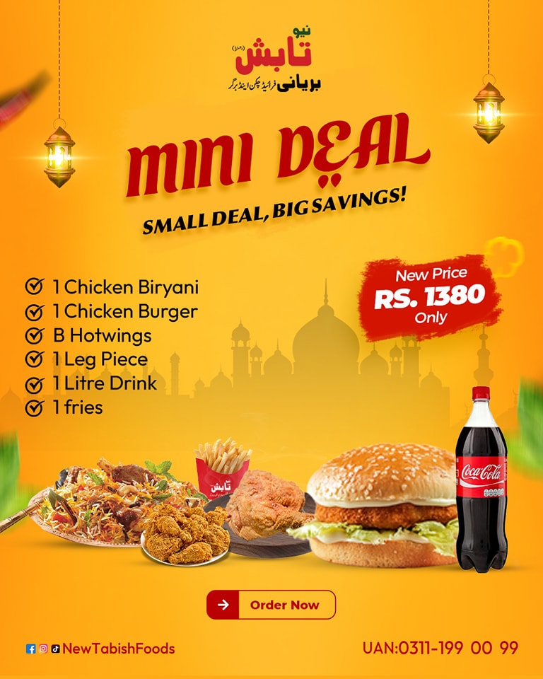 New - 🔥 Mini Deal – Small Deal, BIG Savings! 🍽️ Enjoy a power-packed ...