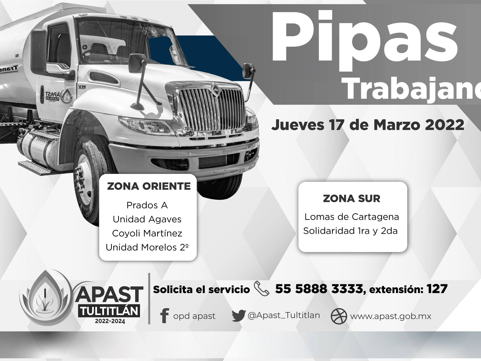 El servicio de agua potable... - APAST Tultitlán 2025 -2027 | Facebook