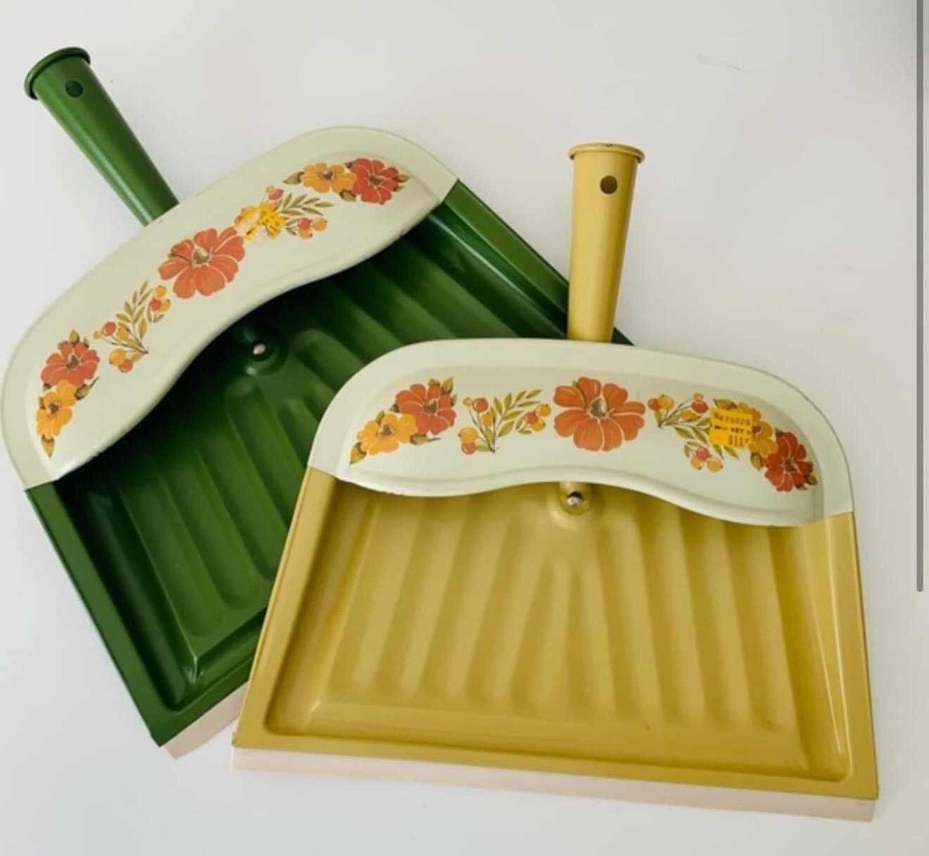 J.V. REED ダストパン ちりとり 花柄 USA製 ヴィンテージ 1960s JV REED DUSTPANS. Which do you prefer?