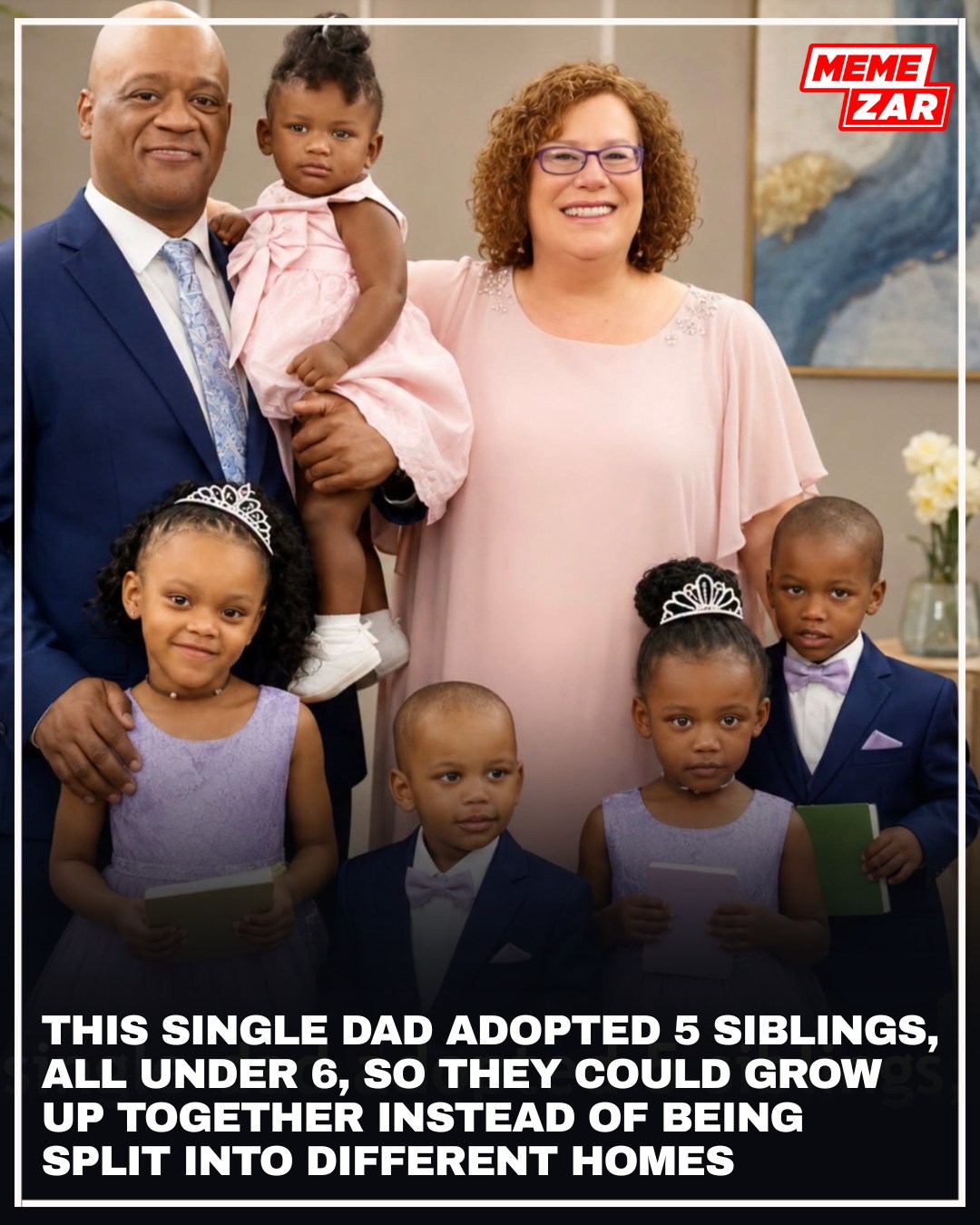 Lamont Thomas, a single father from Buffalo, New York, adopted