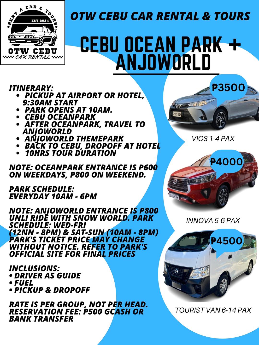 OTW CEBU CAR Rental and Tours | Cebu City