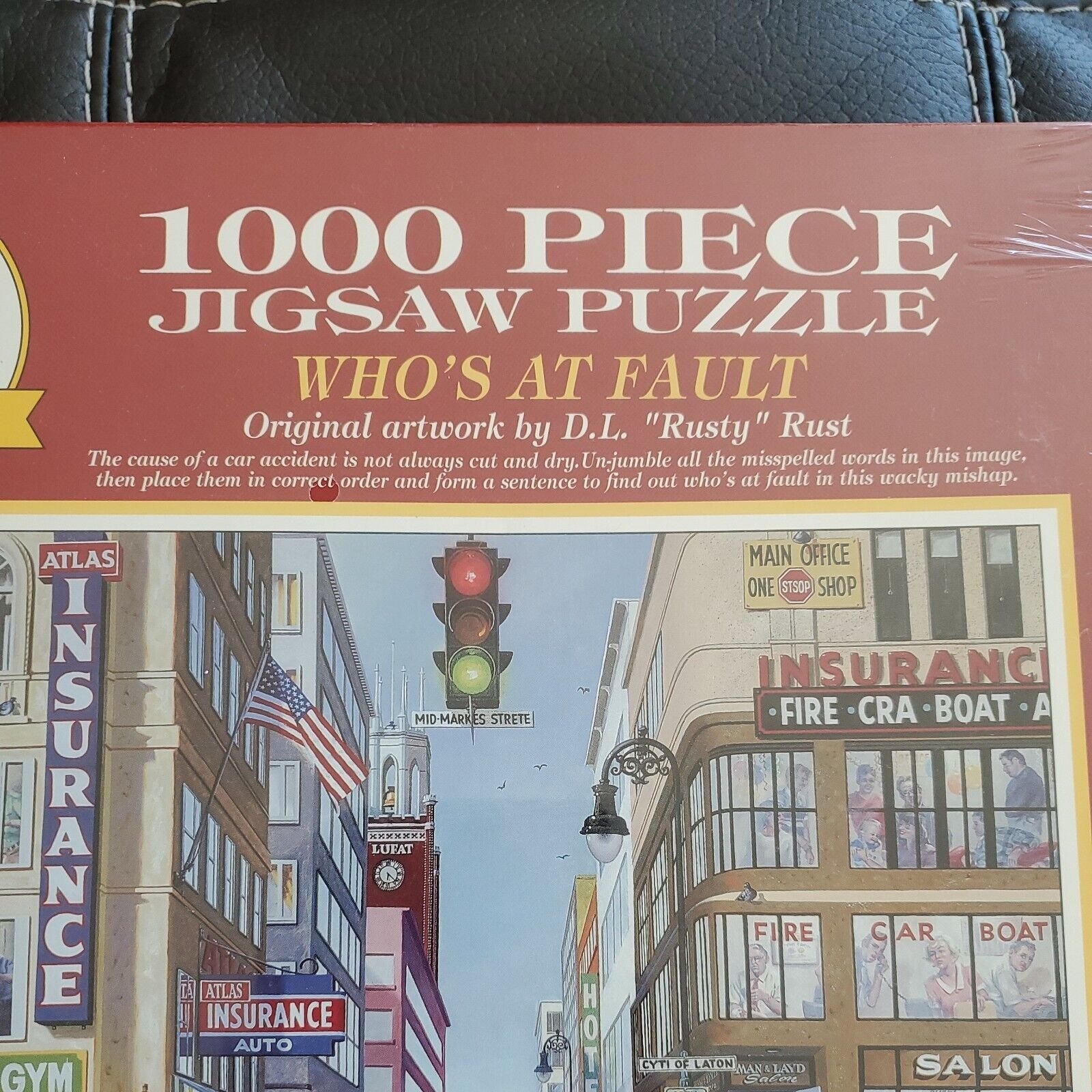 1000 Piece Jigsaw Puzzle Who’s At Fault Original Artwork By D.L. Rust ...