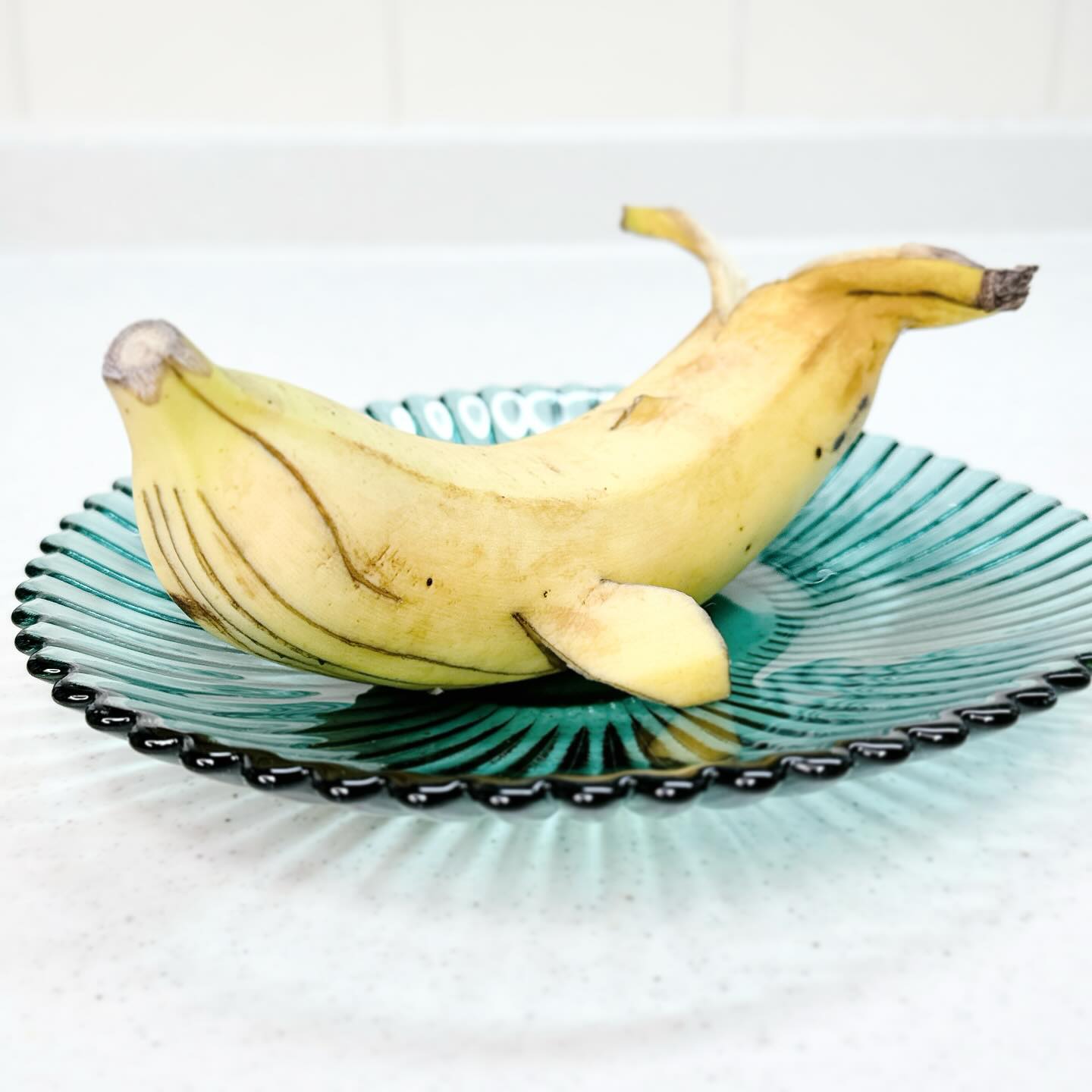 イルカバナナを作ろうと思ったんやけど、クジラの口になっちゃったので
