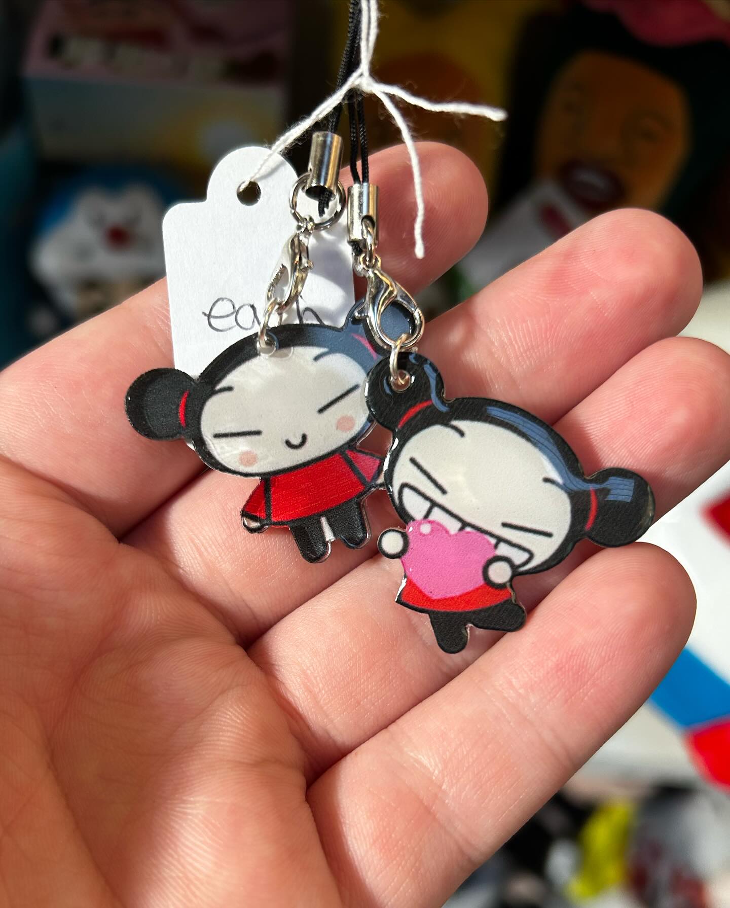 Pucca merch! This is so popular now! We have the plush toys 