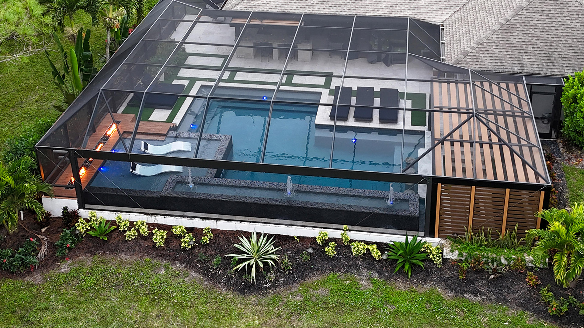 Screened Pool Designs Residential Gulf Gate Aluminum Panoramic View
