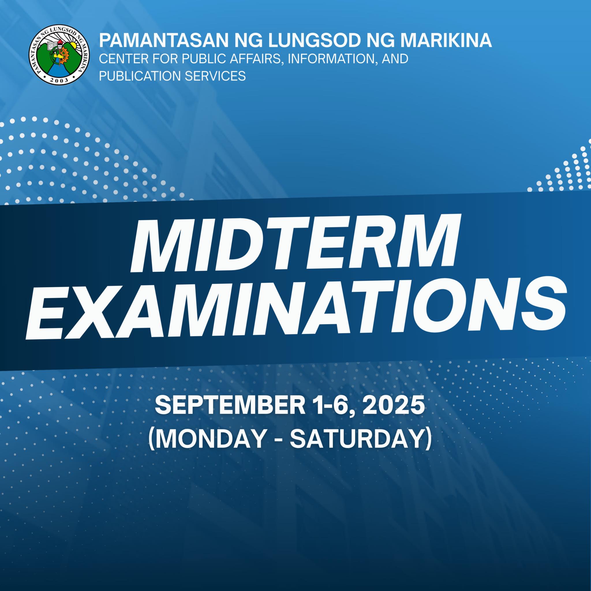 PLMar: - The Midterm Examinations for the 1st Semester, Academic Year ...