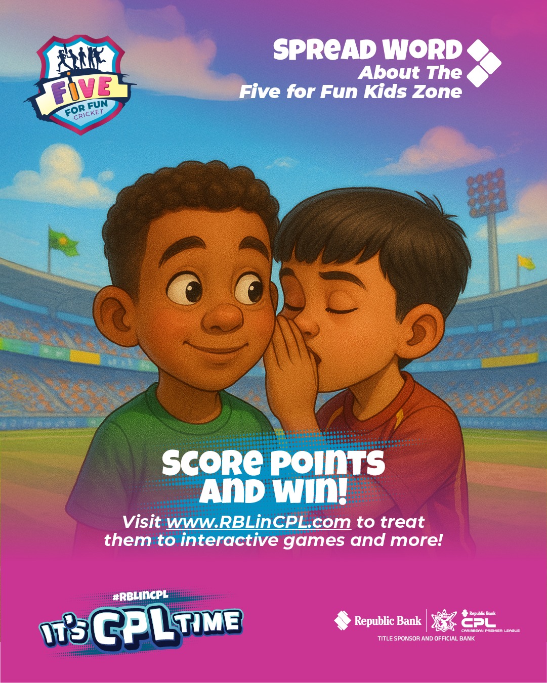 Republic - All children ages twelve and under can WIN in our Five for ...