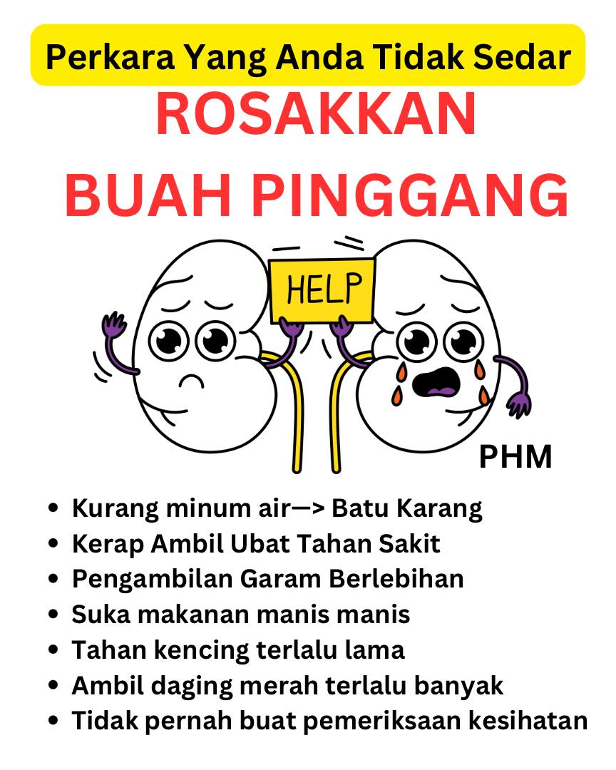 Penyakit buah pinggang tidak... - Public Health Malaysia | Facebook