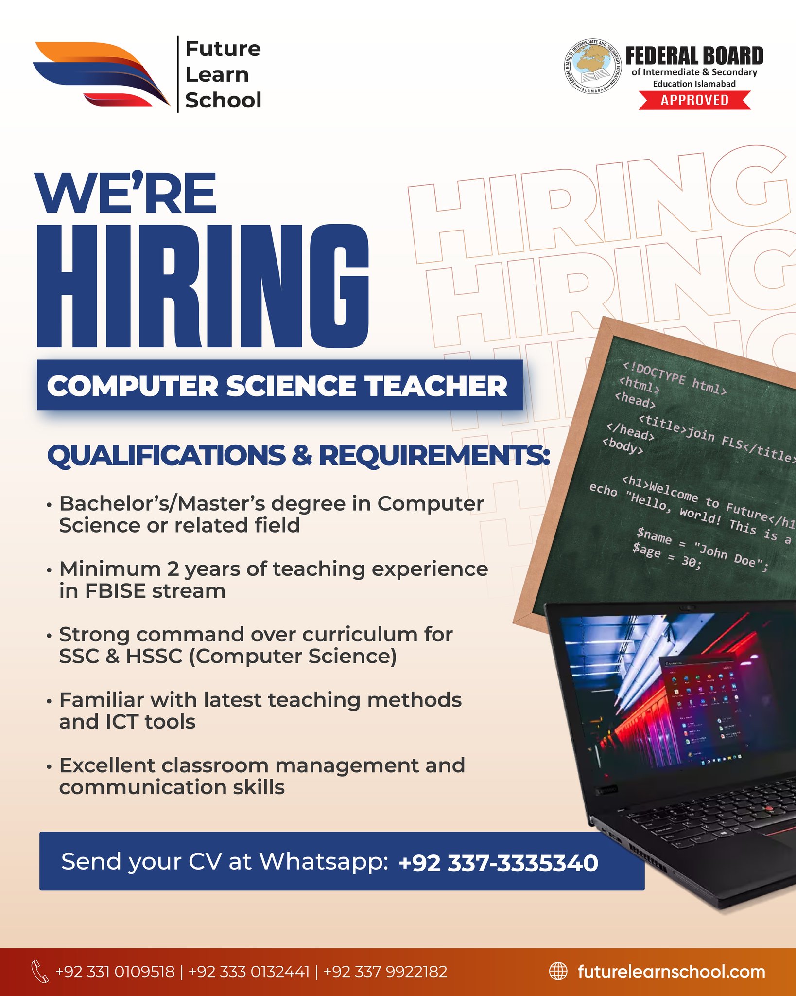Future - We Are Hiring! Future Learn School (FLS) is hiring an ...