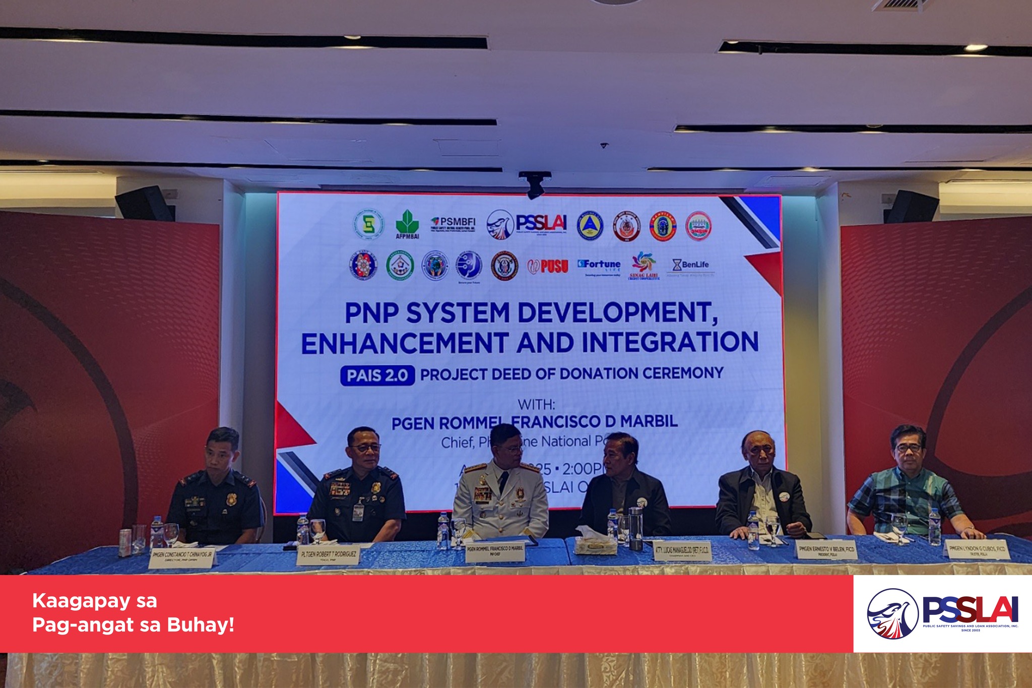PSSLAI - Happening Now: PNP’s PAIS 2.0 Project Donation... | Facebook