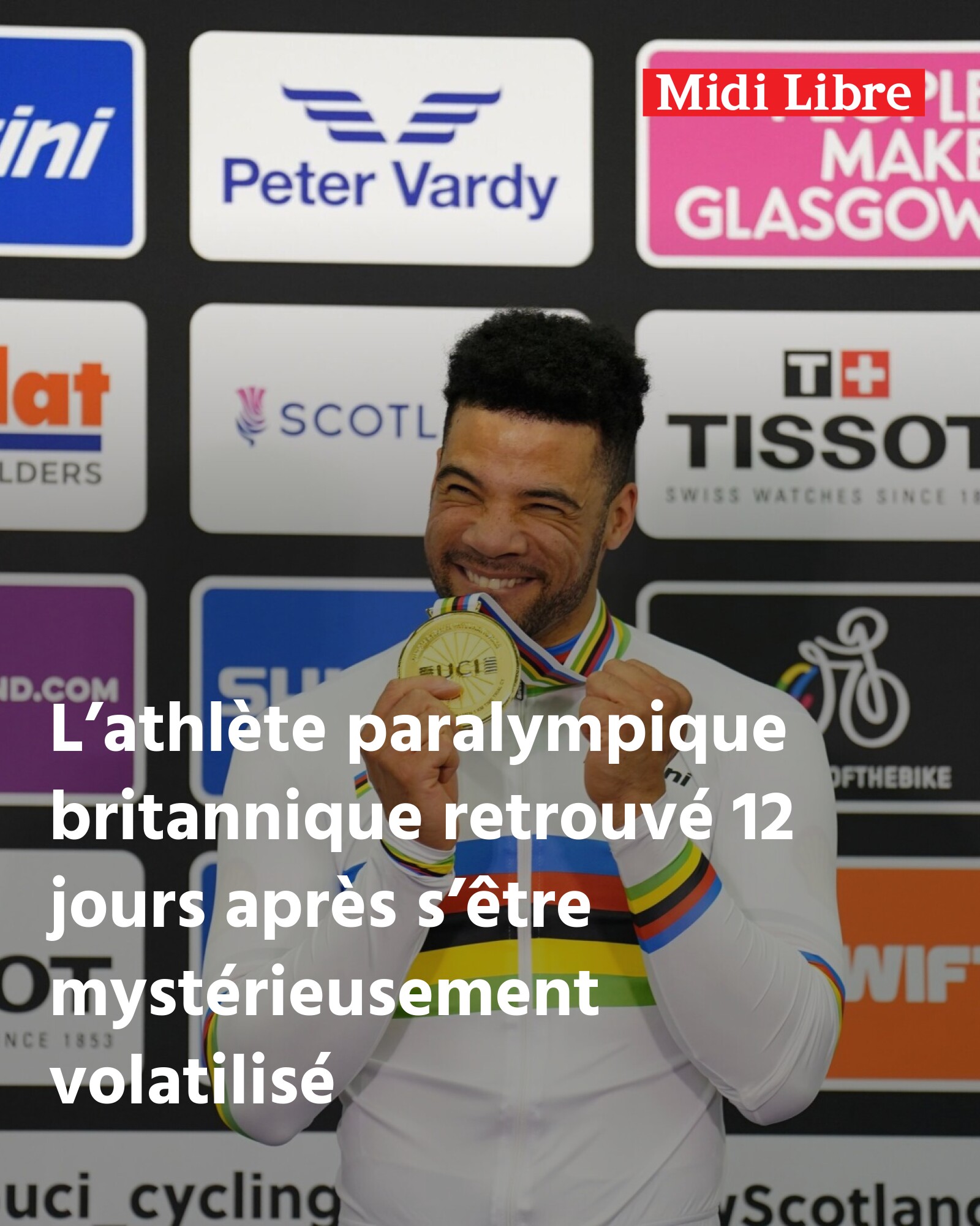Midi - Disparition inquiète de Sam Ruddock : l’athlète paralympique ...