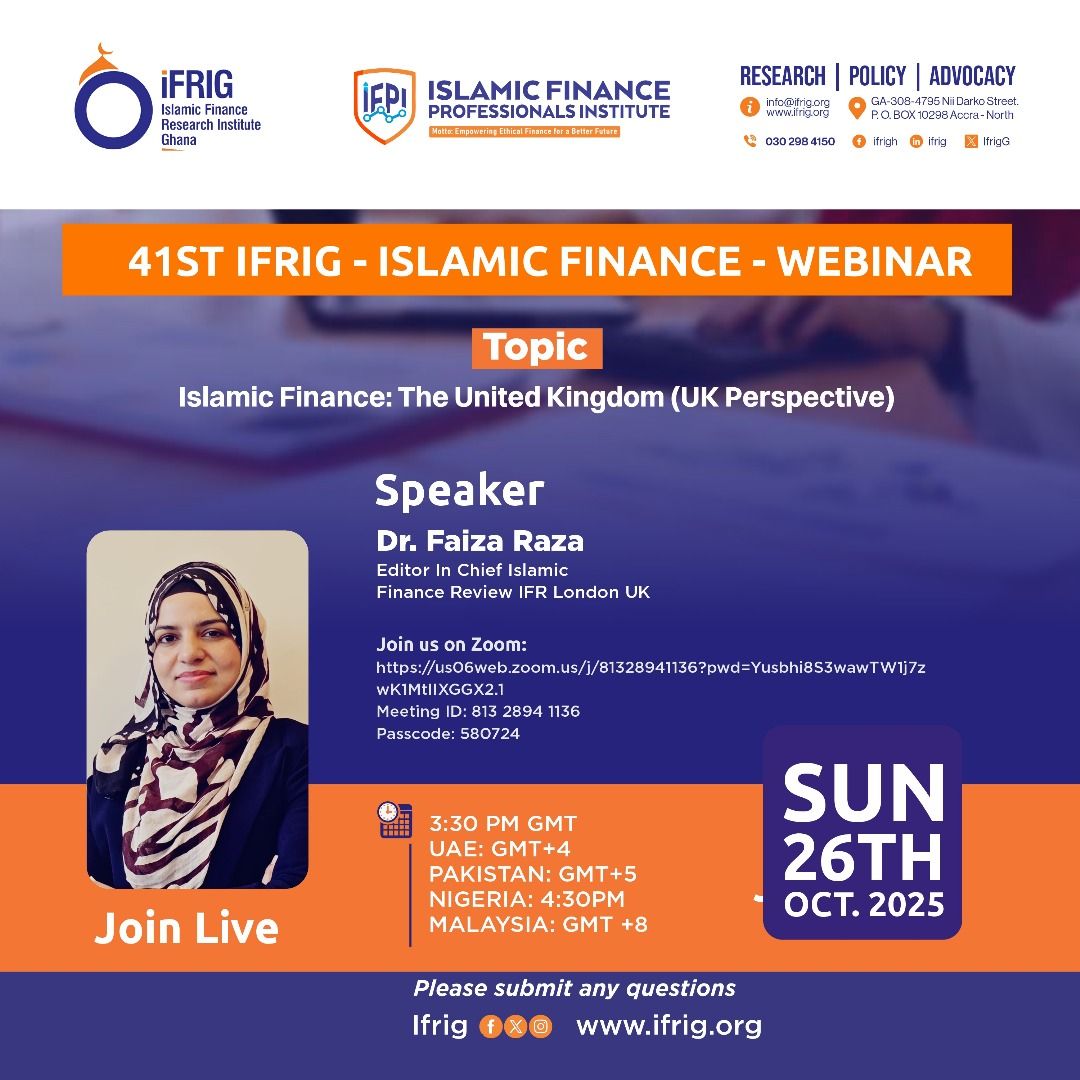 IFIC... - Islamic Finance Research Institute of Ghana - IFRIG | Facebook