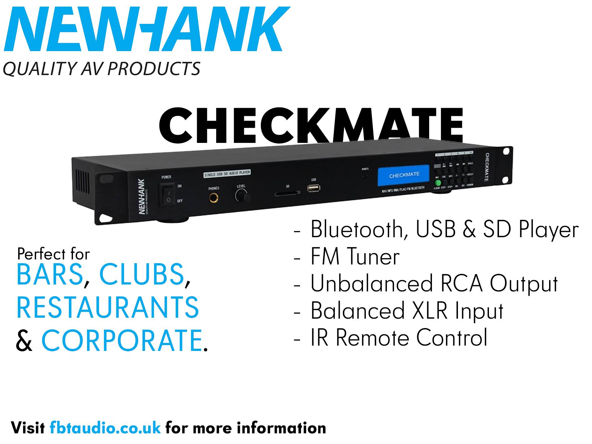 FBT - Introducing the NewHank Checkmate – Your All-in-One Audio Source ...