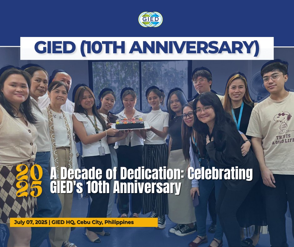 🎉 A glimpse of how we celebrated GIED’s 10th Anniversary yesterday ...