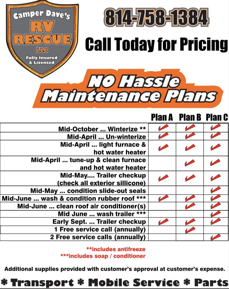 Camper Dave's RV Rescue | Franklin PA