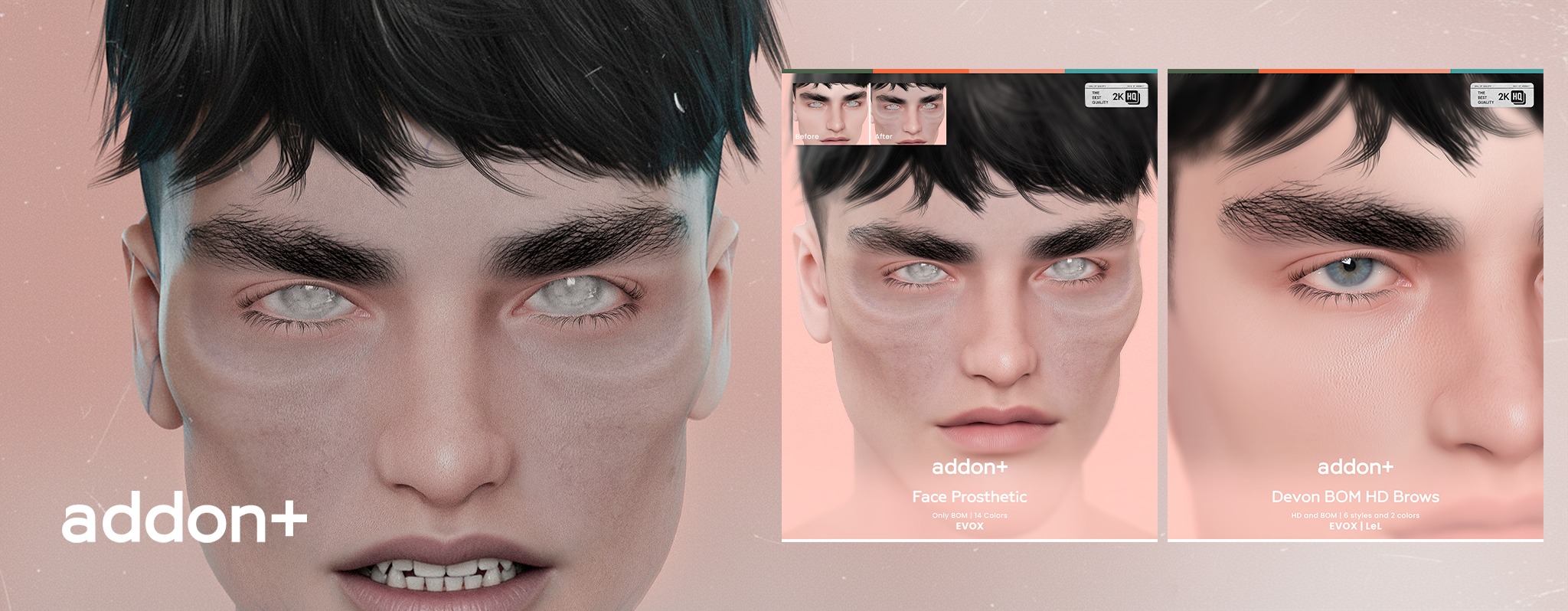 Addon+ - Hey +lovers NEW at TMD – addon+ Face Prosthetic and Devon HD ...
