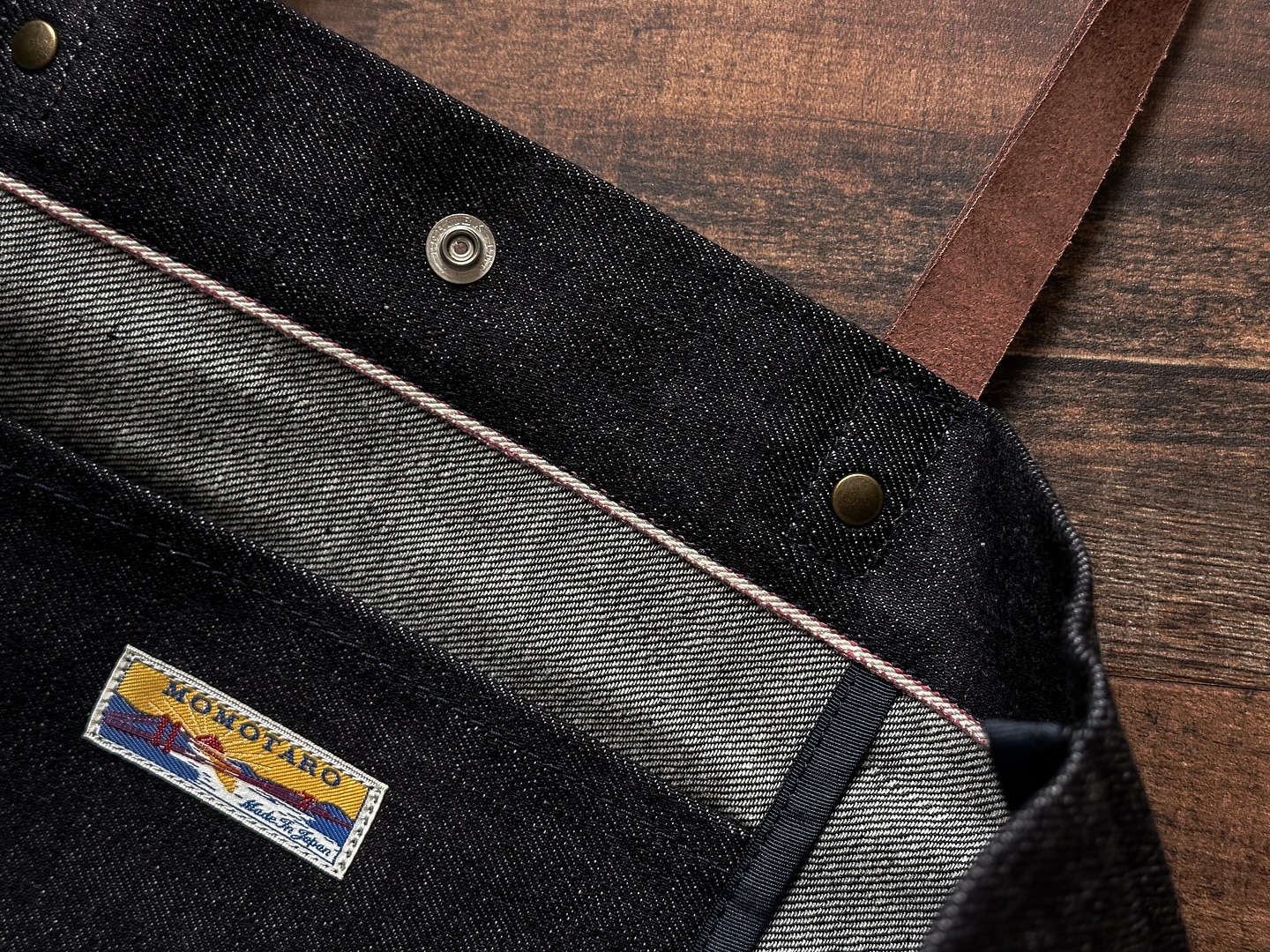 Momotaro tote bag Made from 13oz Zimbabwe cotton denim, Momotaro 