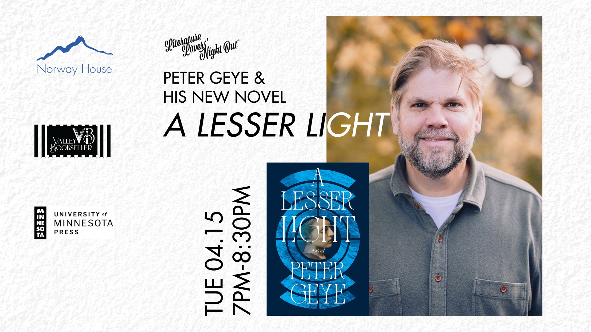 Norway House - 📖 Celebrate the Release of Peter Geye’s A... | Facebook