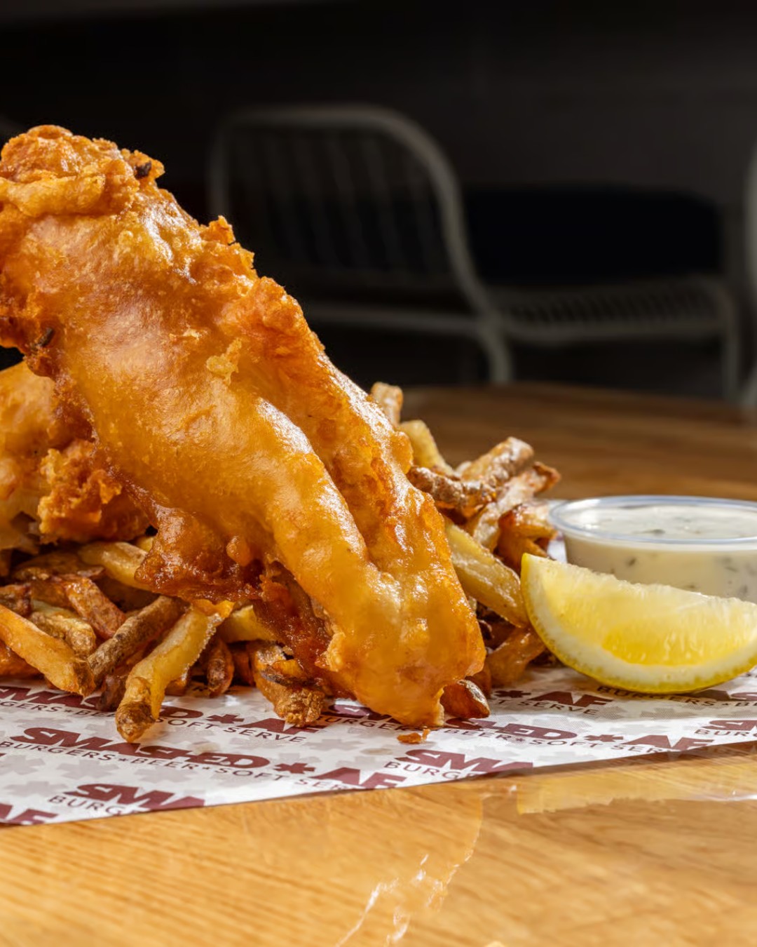 Smashed - Psst… Secret menu unlocked. 🐟 Beer-battered Atlantic cod ...