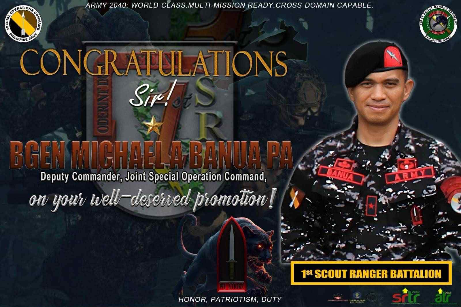 The men and... - 1st Scout Ranger 