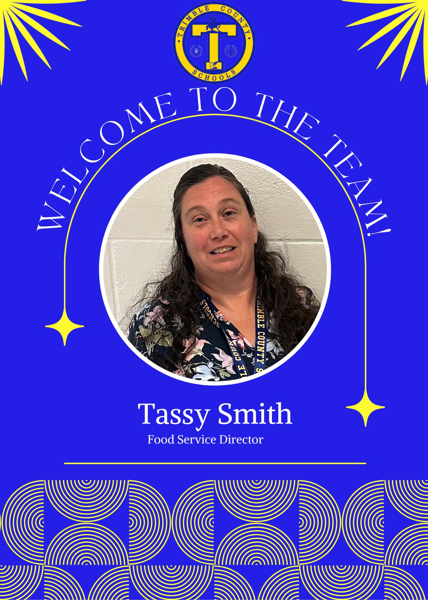 Trimble - We would like to welcome Tassy Smith to the administrative ...