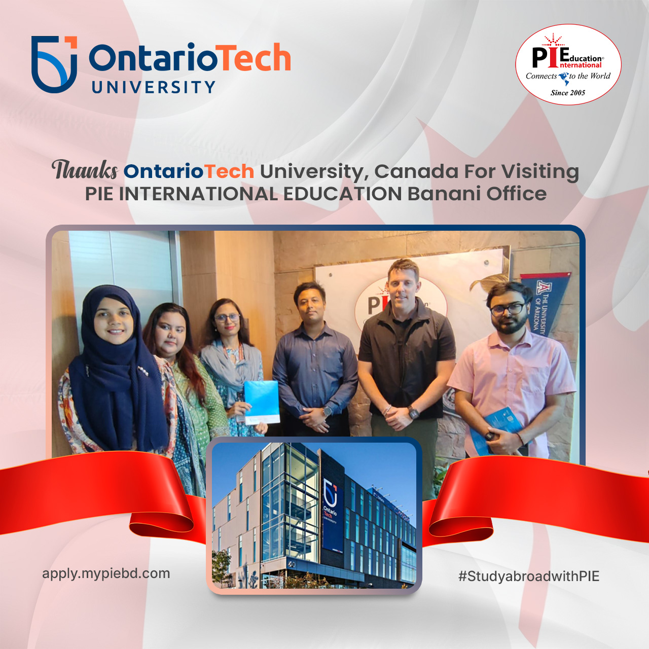 💐 Thanks, Ontario tech... - PIE - Pi International Education | Facebook