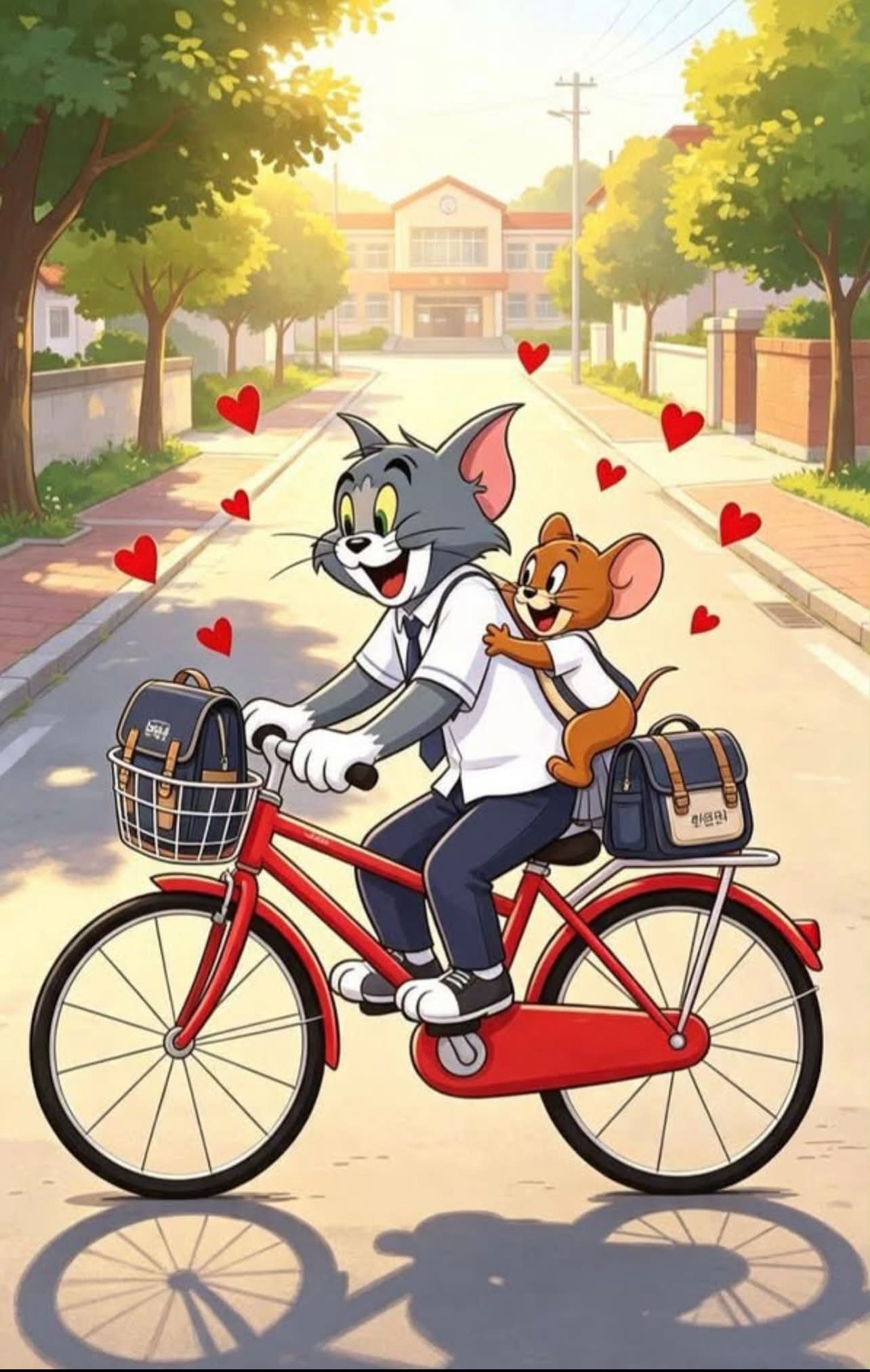 Tom&Jerry 🌳🚲🧳❤️ 한면면