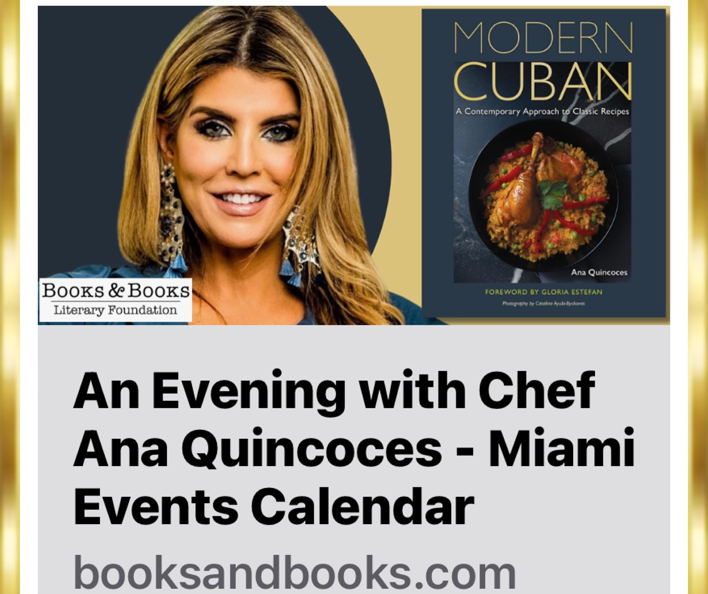 Ana Quincoces - My fourth Cuban cookbook, Modern Cuban, is...