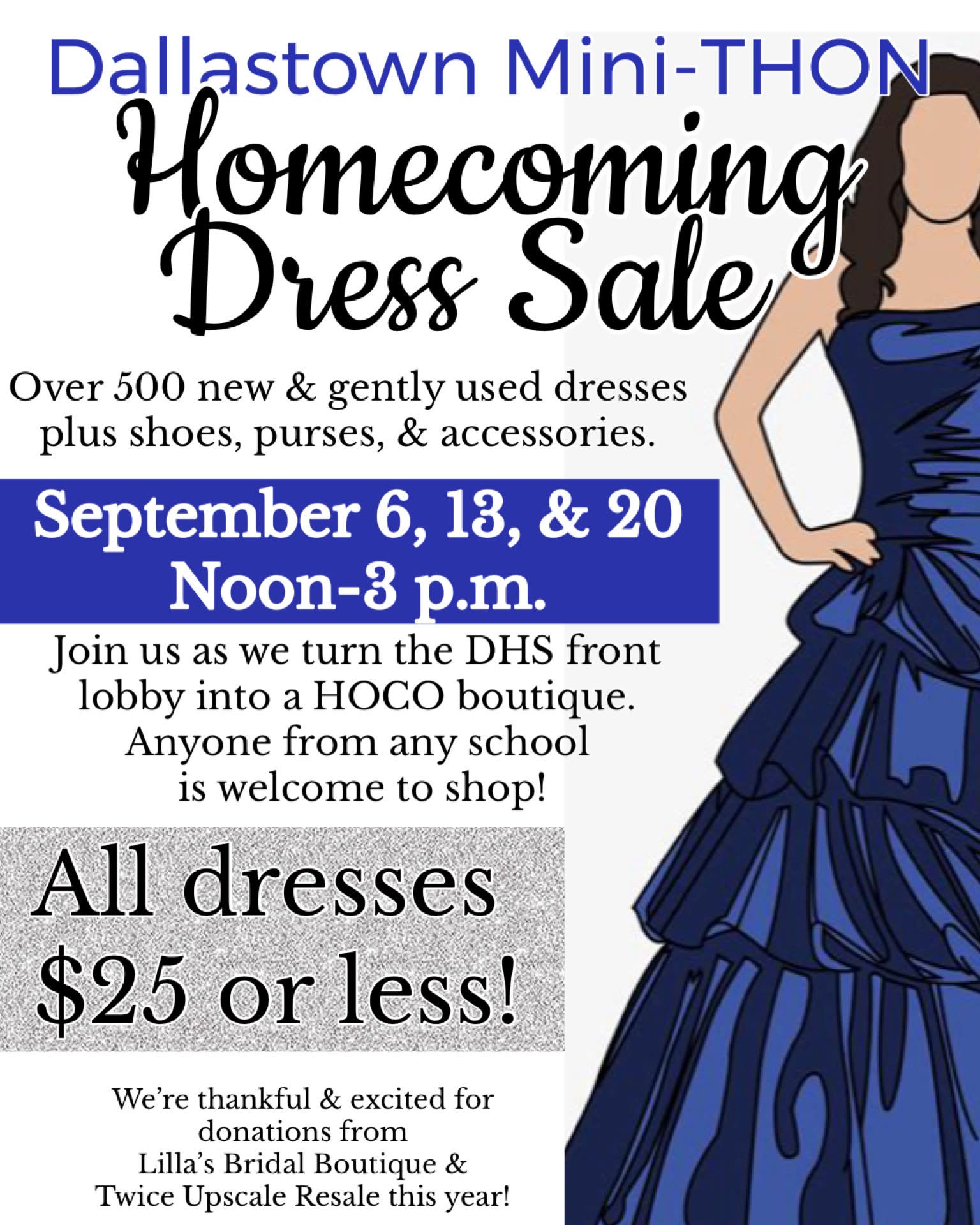 Dallastown Mini-thon's annual homecoming dress sale at Dallastown High School