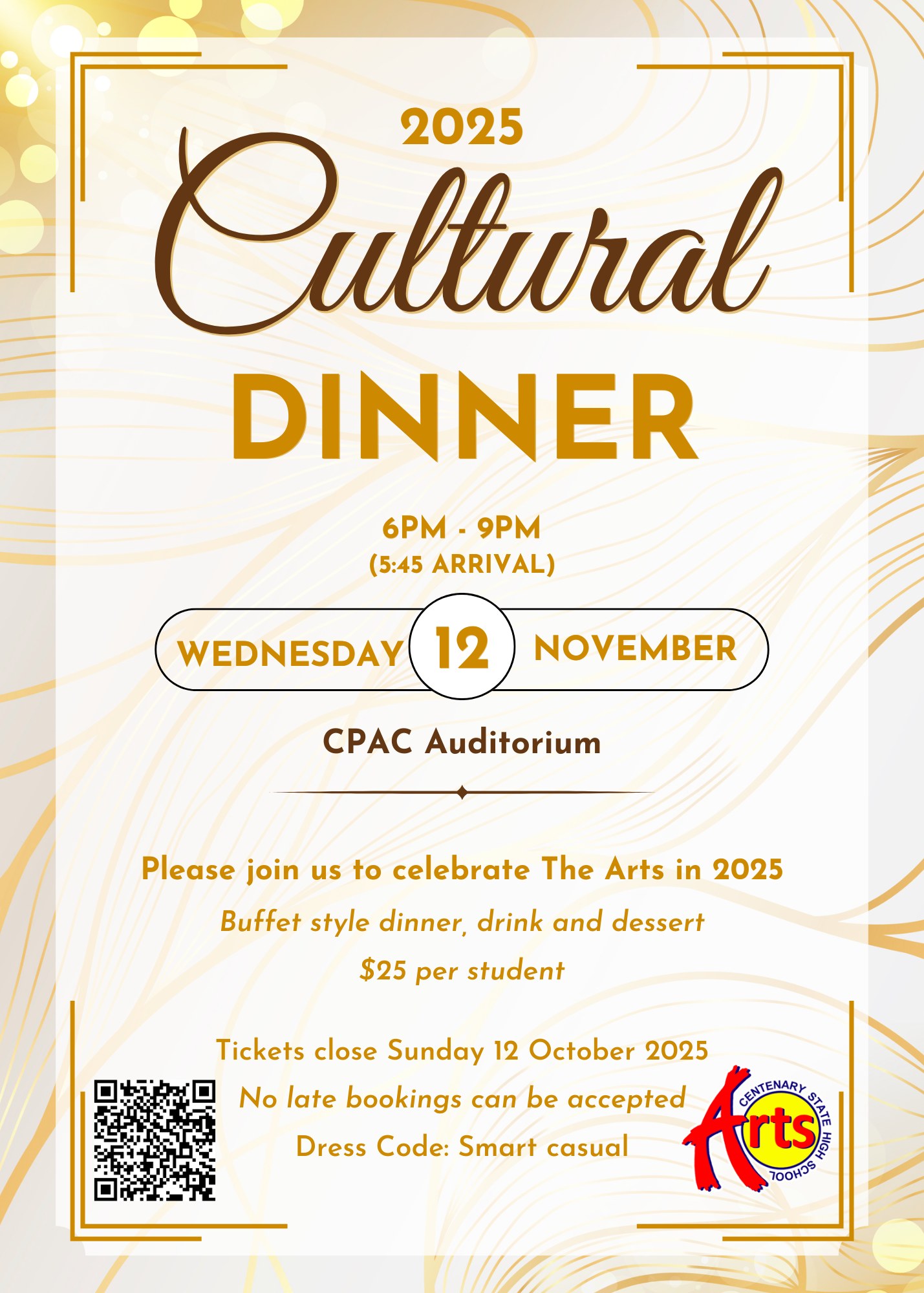 🎭🎶🎨 CULTURAL DINNER 2025 🎨🎶🎭... - Centenary State High School | Facebook