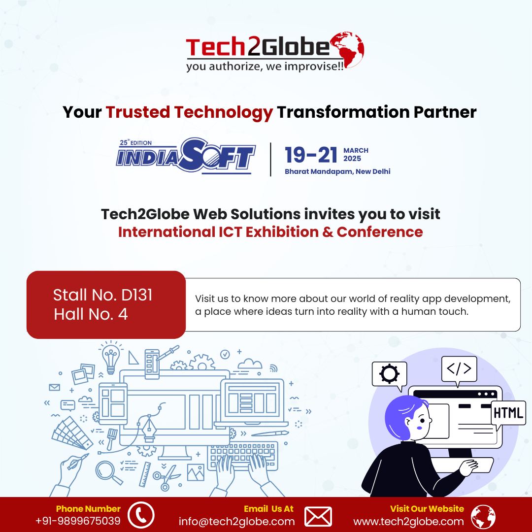 Tech2Globe - Tech2Globe at IndiaSoft 2025 – Your Trusted Technology ...