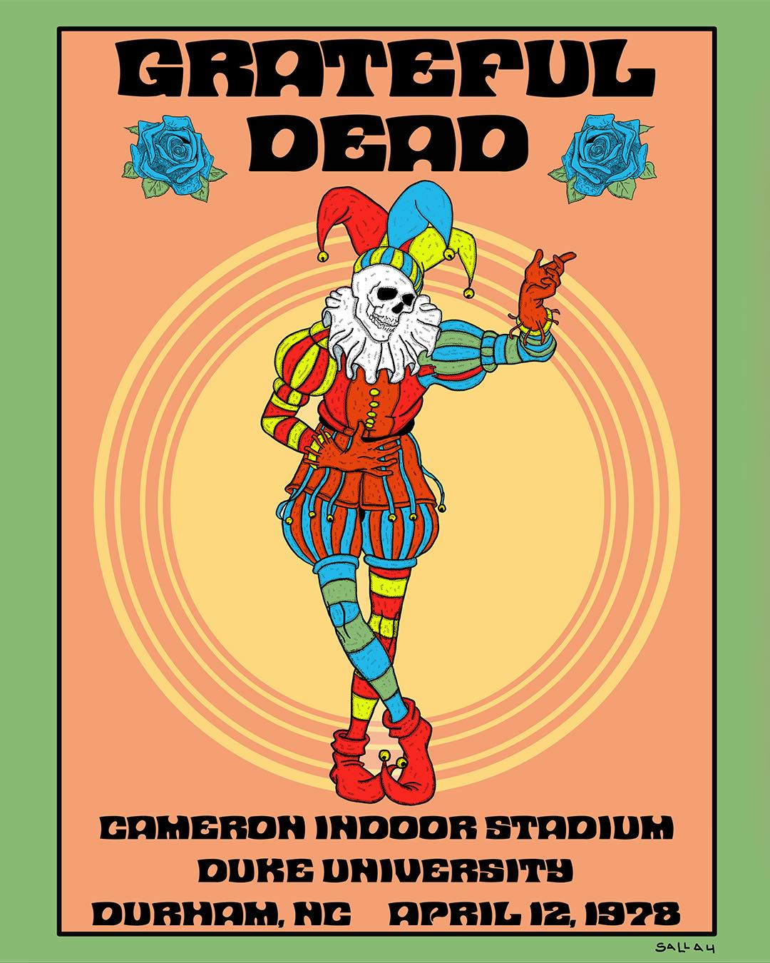 Duke '78 11x17 posters, designed by Blues For Sallah, will be