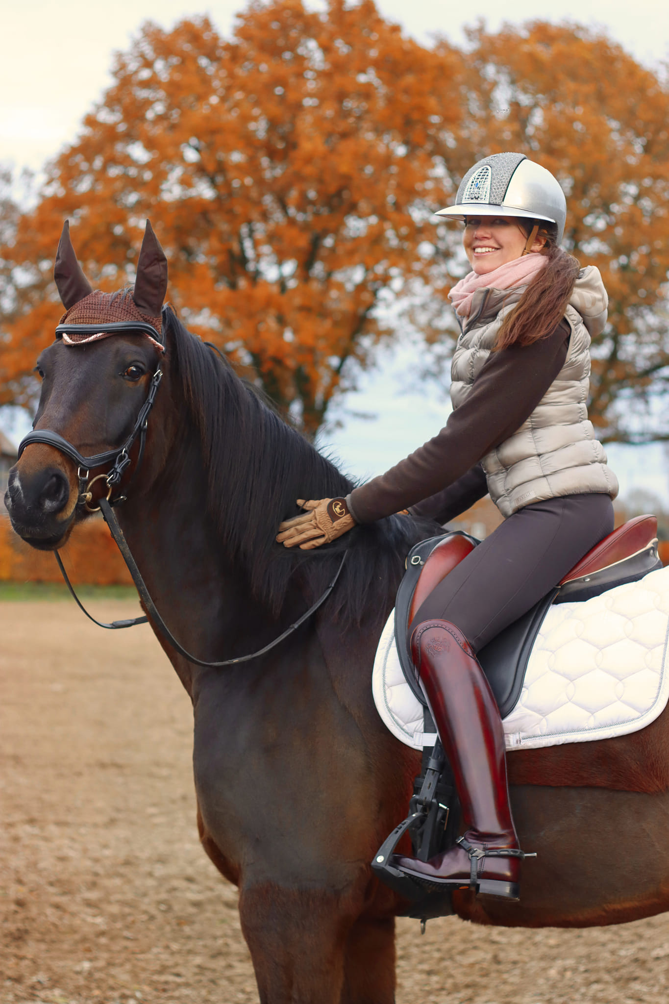 ? In love with my new bordeaux riding boots from Alberto Fasciani 