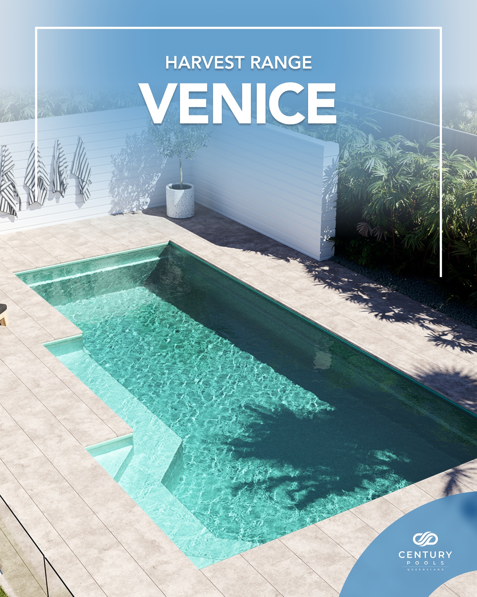 Century - Transform your backyard with the sleek Venice pool design ...