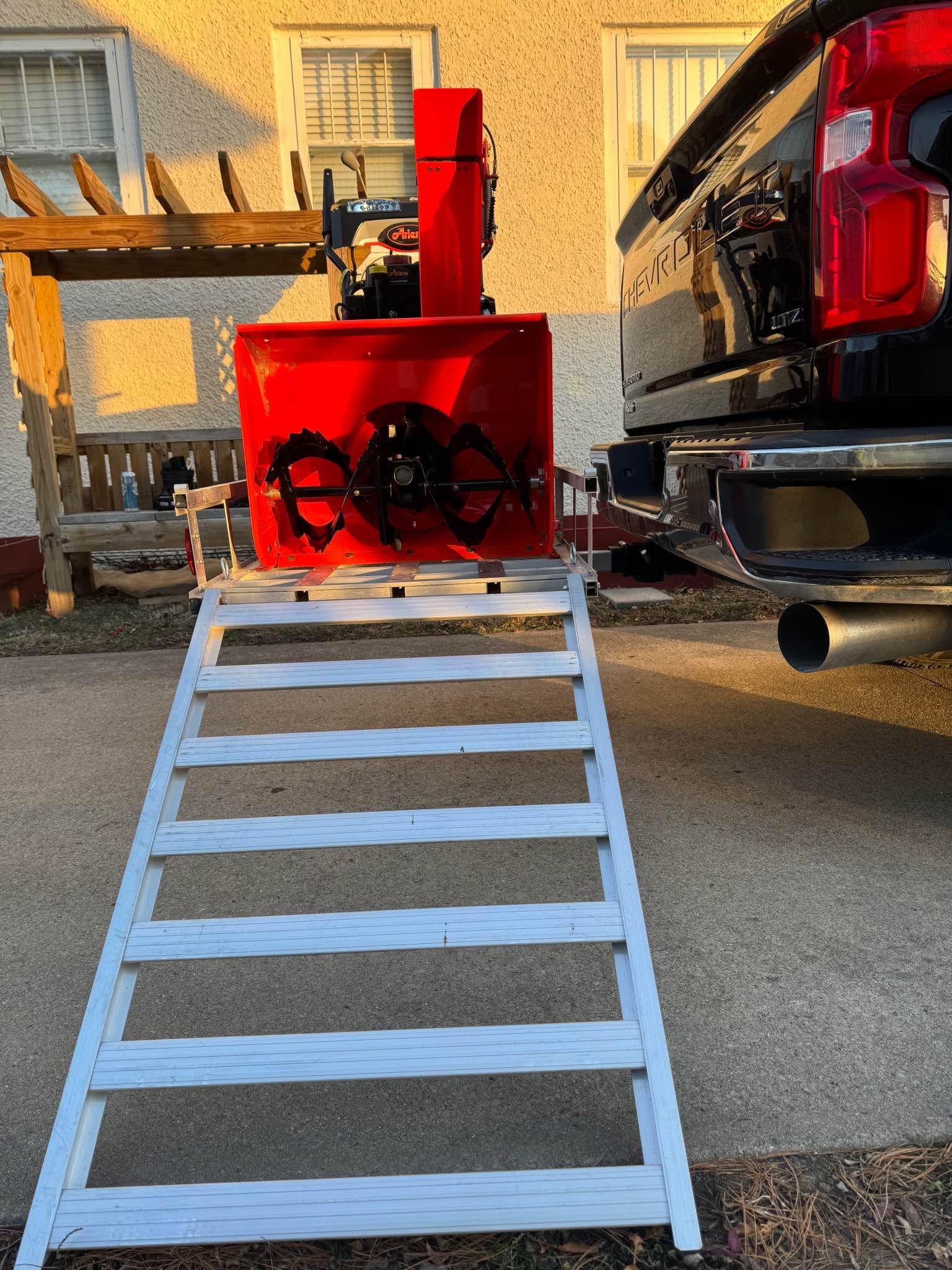 Ariens Snowblower and hitch carrier with ramp combo - Snow Blowers ...