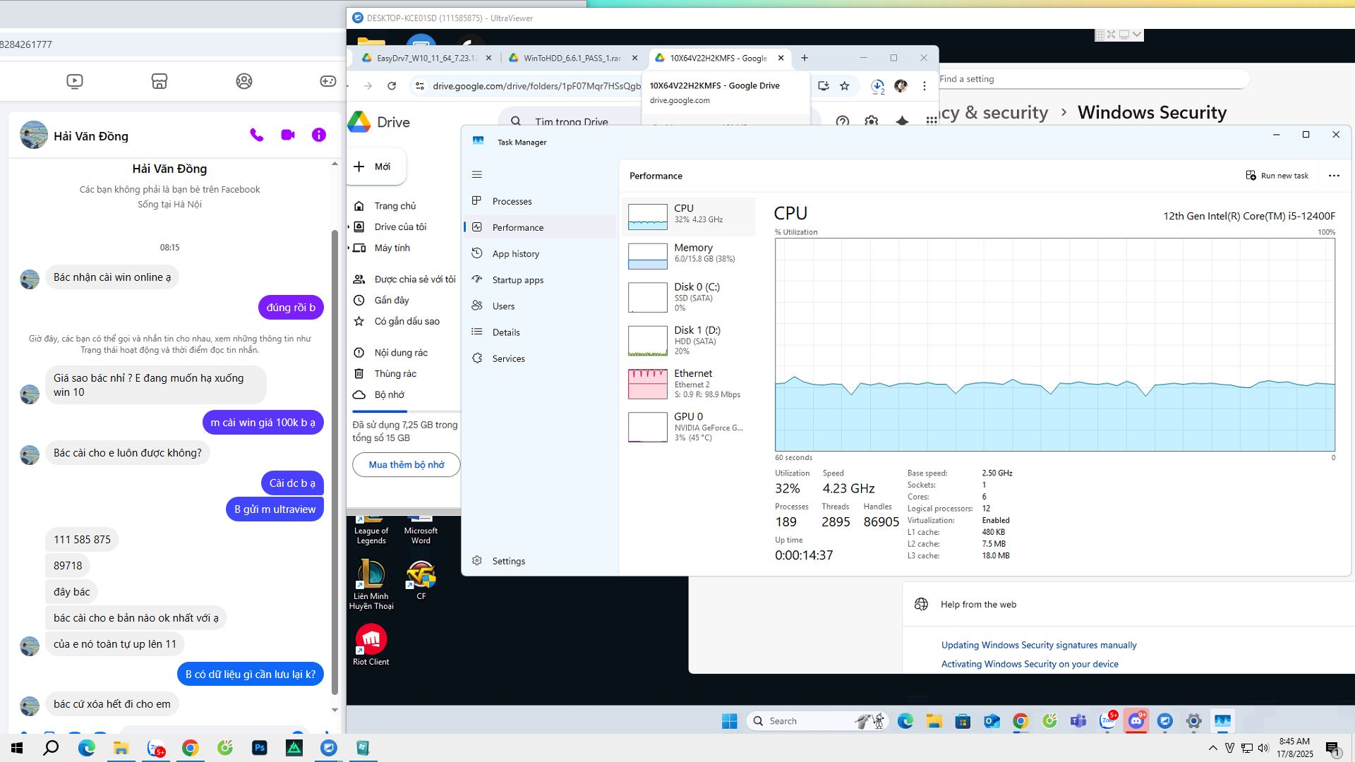 Khatmau_sr - Bản Ghost Windows 10 Pro x86 Nosoft mới làm hôm nay, giao ...