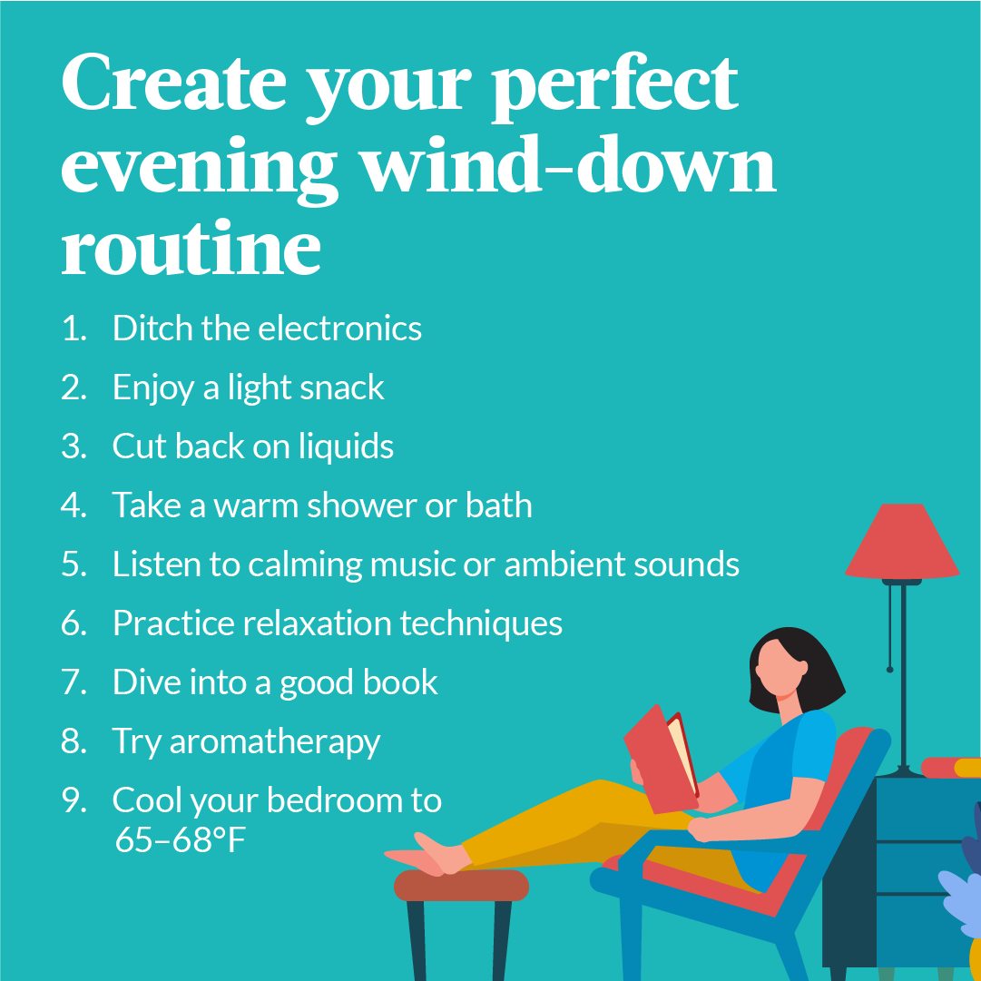 Geisinger - A wind-down routine is a series of calming... | Facebook