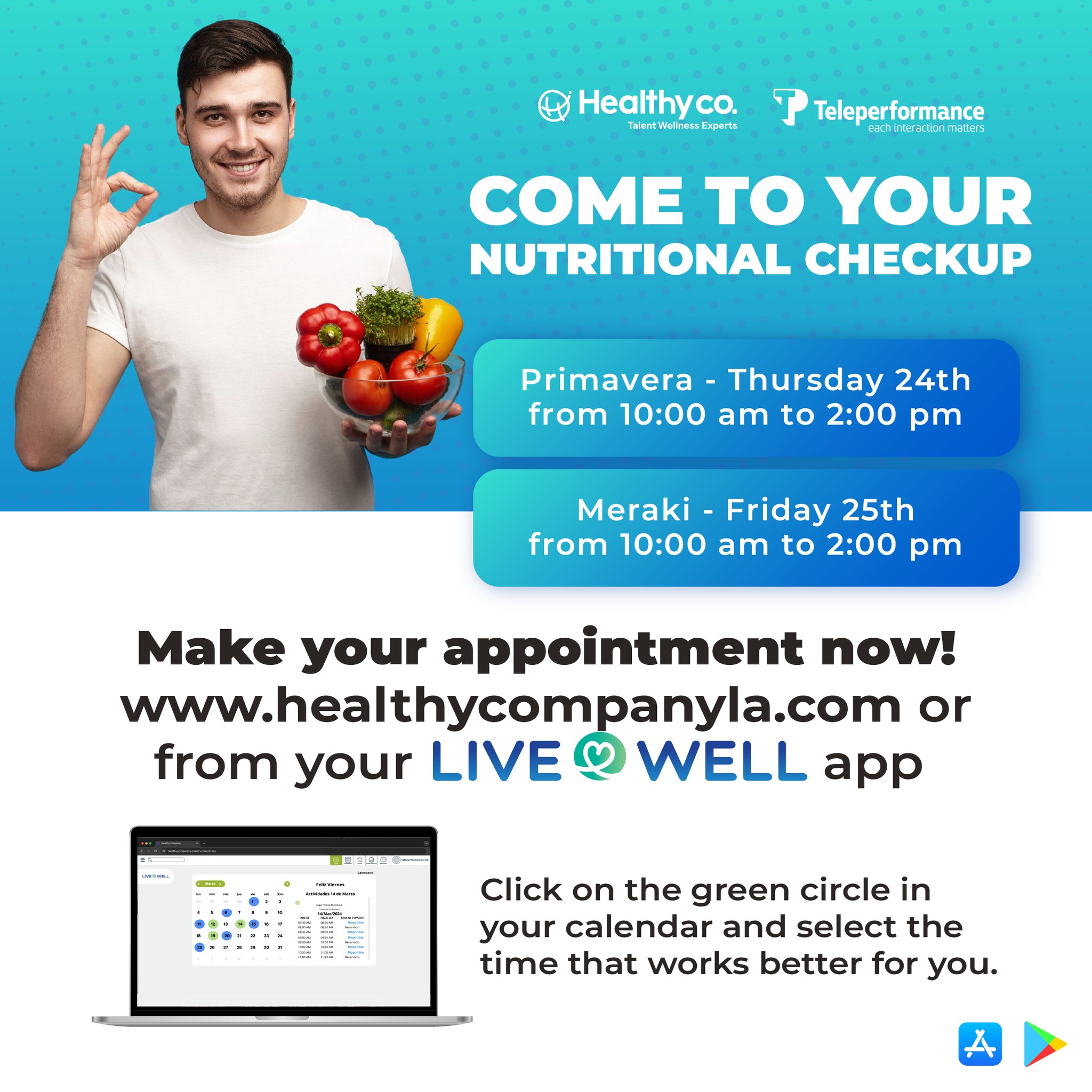Teleperformance - Time for your nutritional checkup! Book your ...