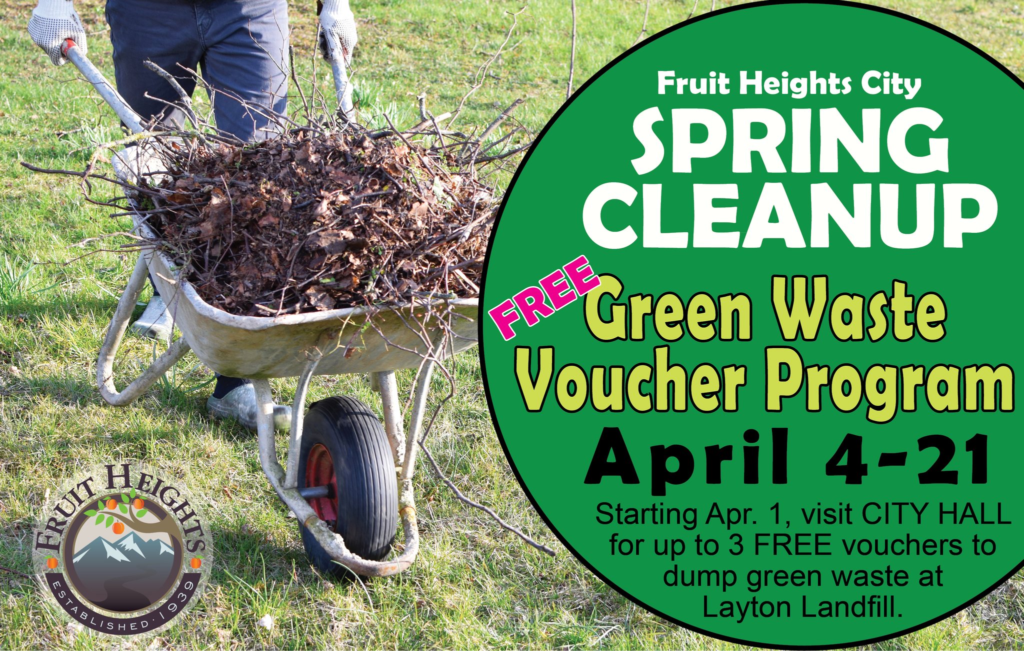 Fruit - SPRING CLEANUP! Fruit Heights City is providing free vouchers ...